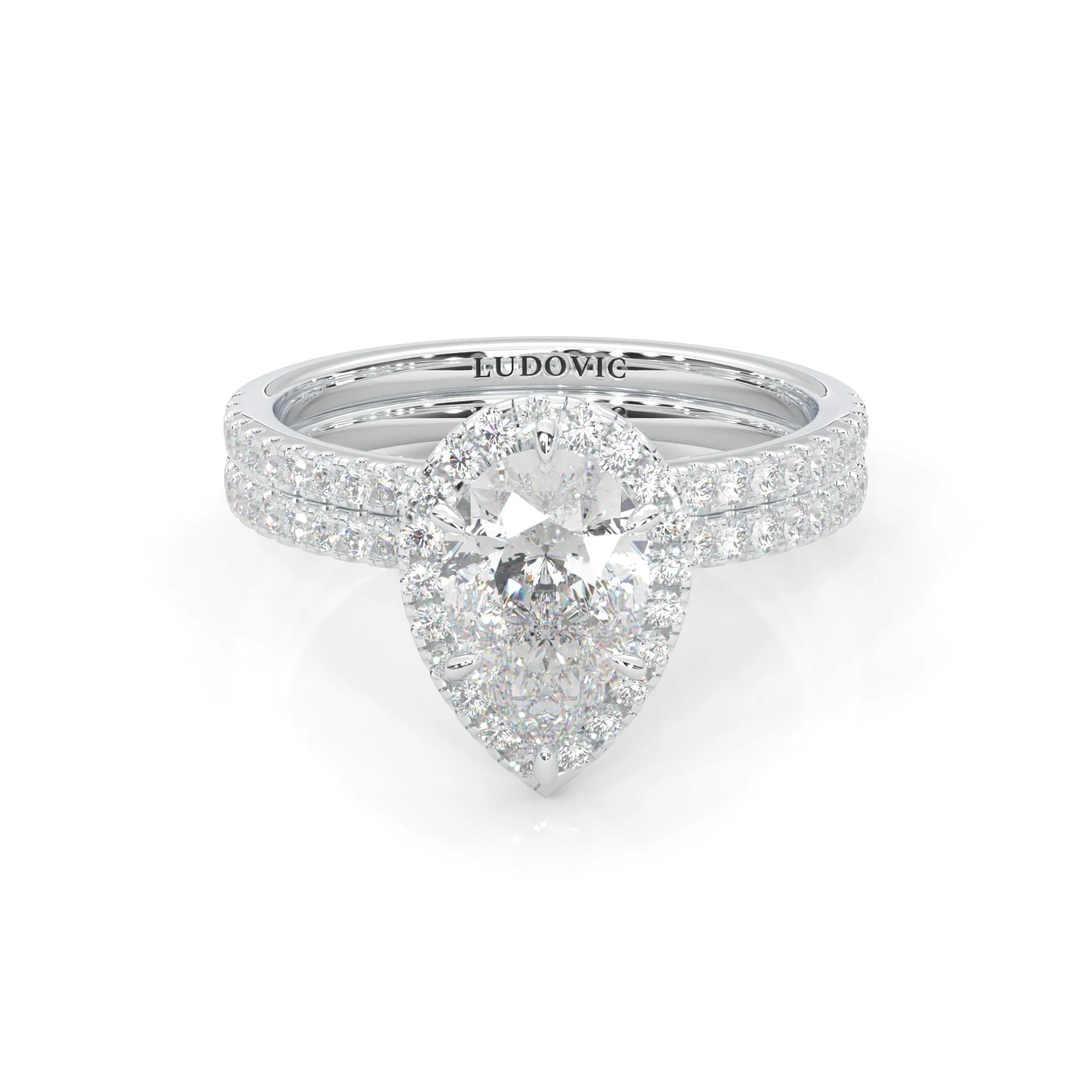 Valora Moissanite Wedding Set (14k Solid Gold)