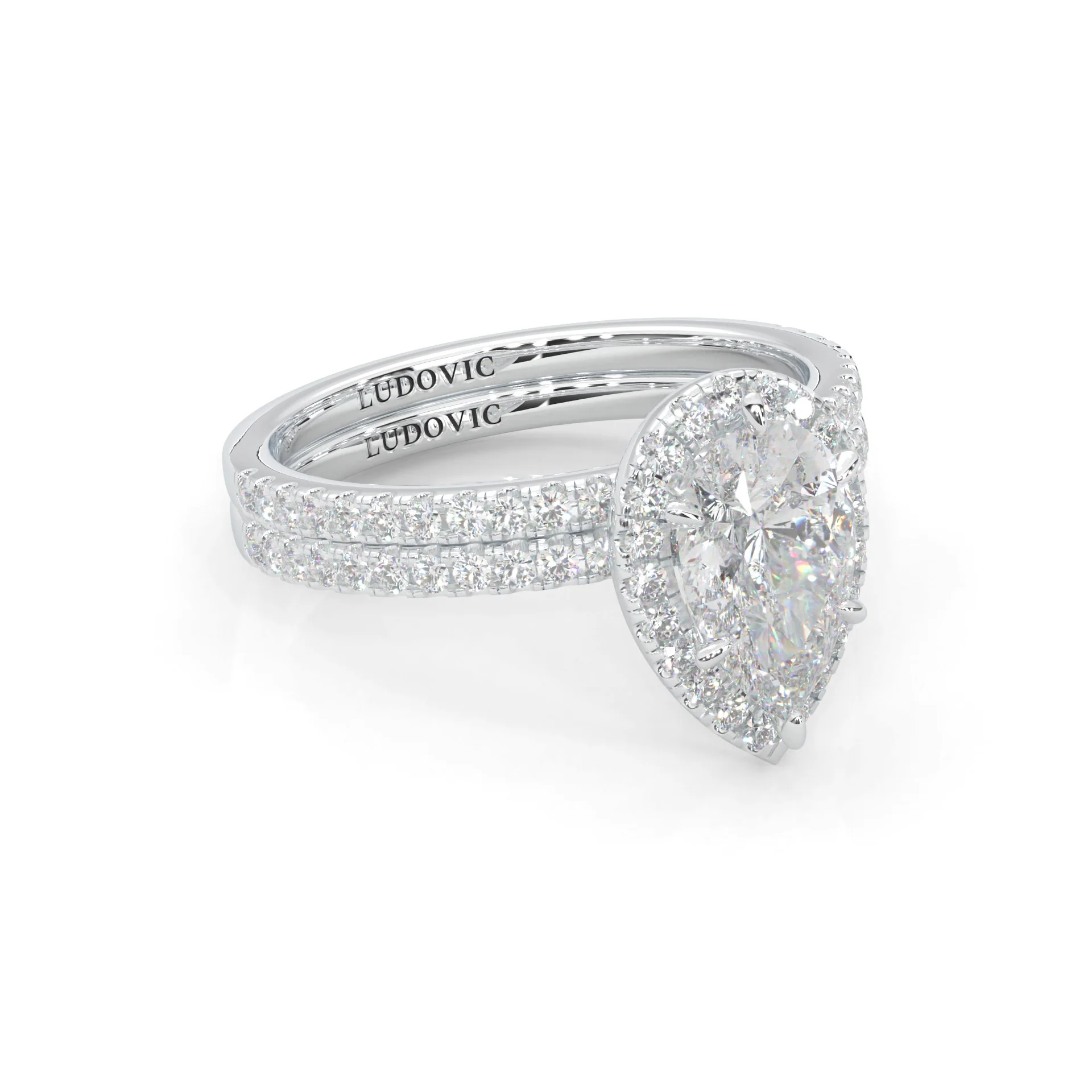 Valora Moissanite Wedding Set (14k Solid Gold) - Image 3