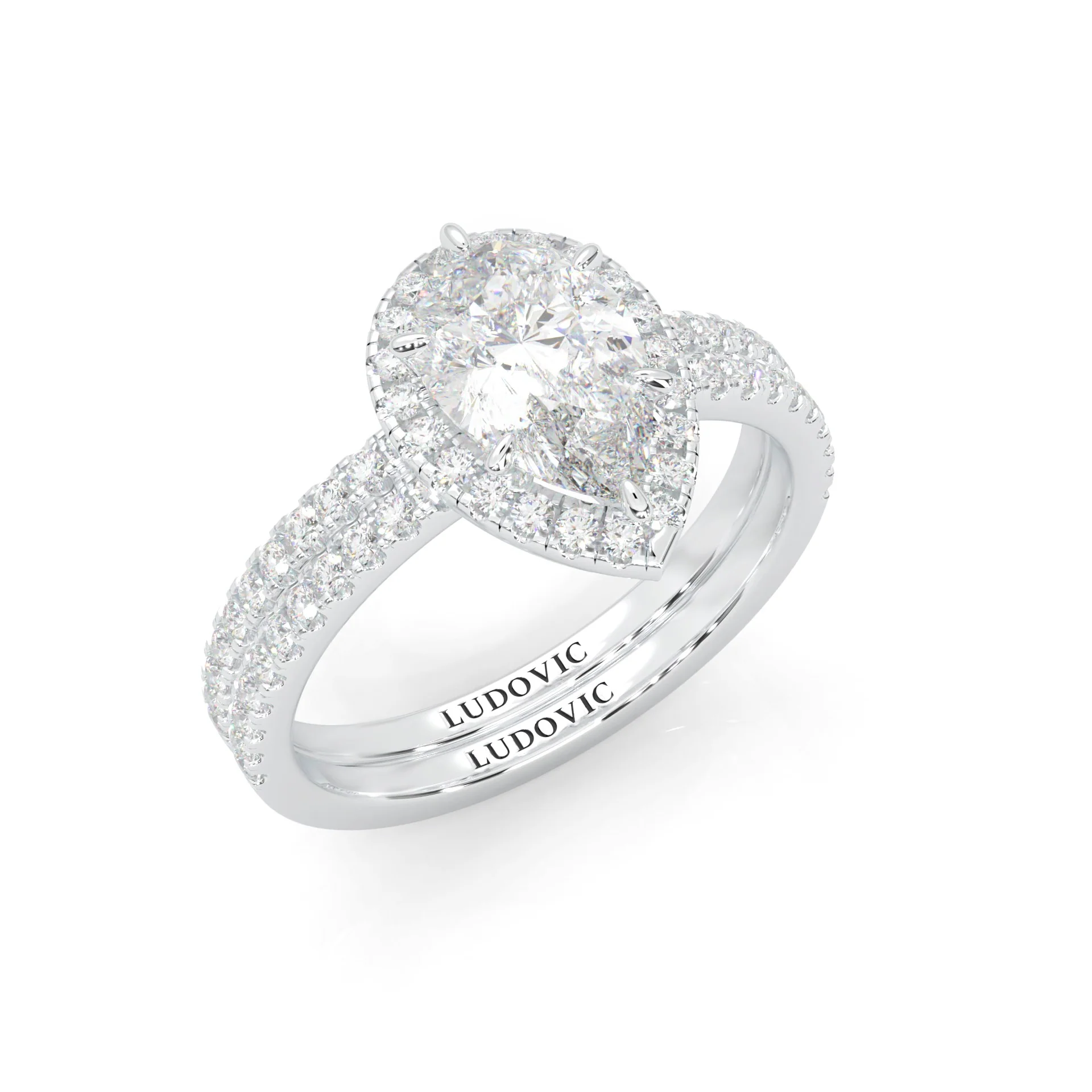 Valora Moissanite Wedding Set (14k Solid Gold) - Image 4