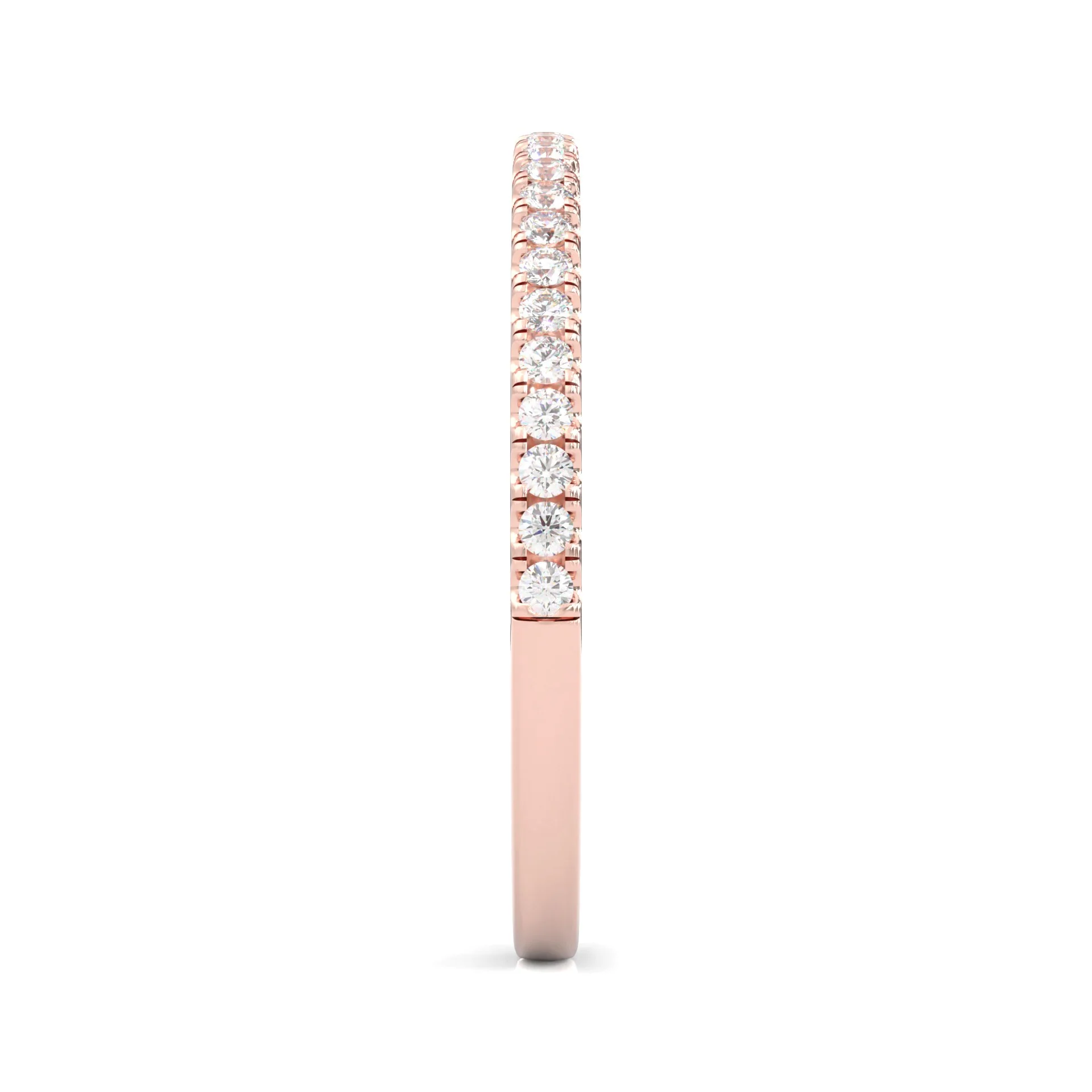 Valora Moissanite Wedding Set (14k Solid Rose Gold) - Image 13