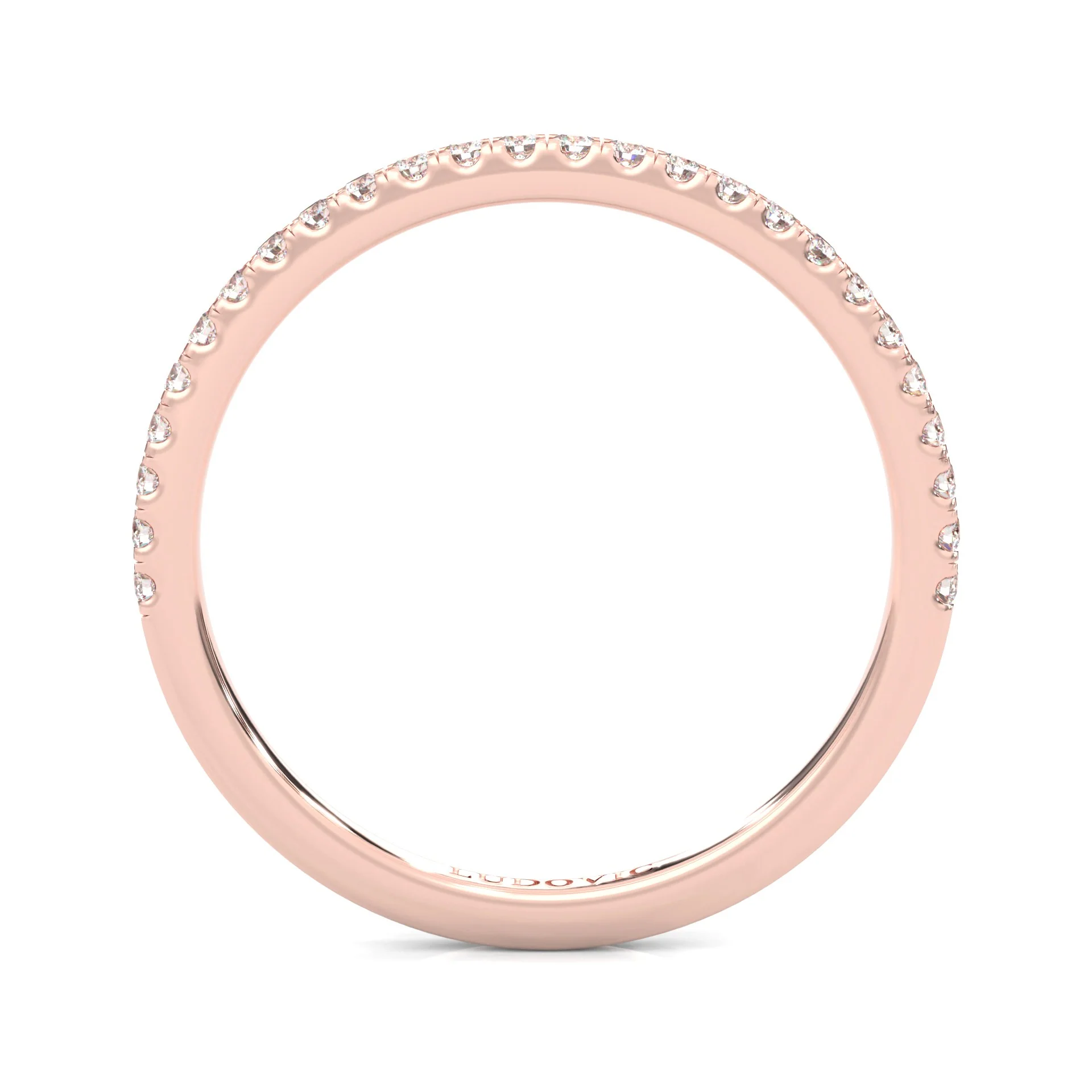 Valora Moissanite Wedding Set (14k Solid Rose Gold) - Image 15