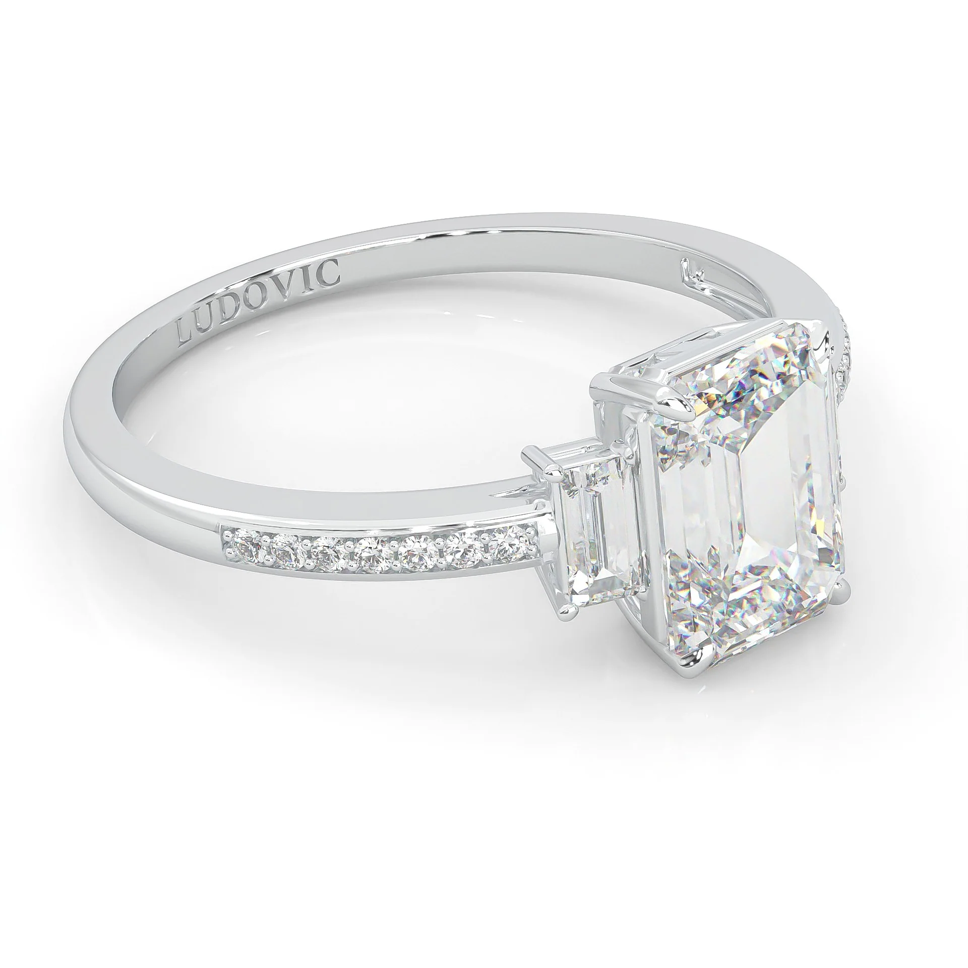 The Frozen Dream Moissanite Engagement Ring (14k Solid Gold) - Image 3