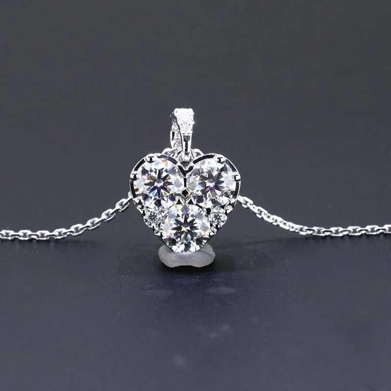 The Honest Song Moissanite Necklace (14k Solid Gold) tw 0.75 ct - Image 2