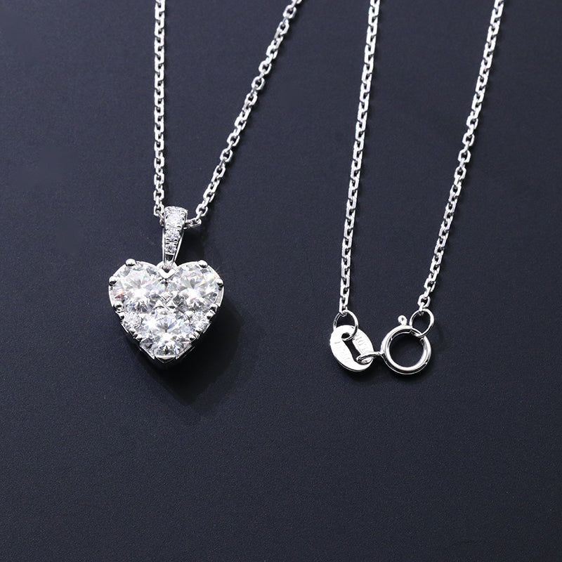 The Honest Song Moissanite Necklace (14k Solid Gold) tw 0.75 ct - Image 4