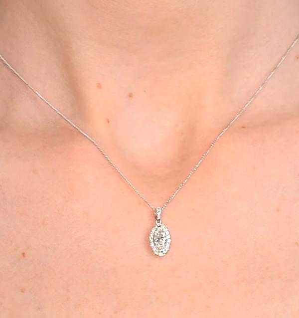 The Humble Belle Moissanite Necklace (14k Solid Gold) - Image 4