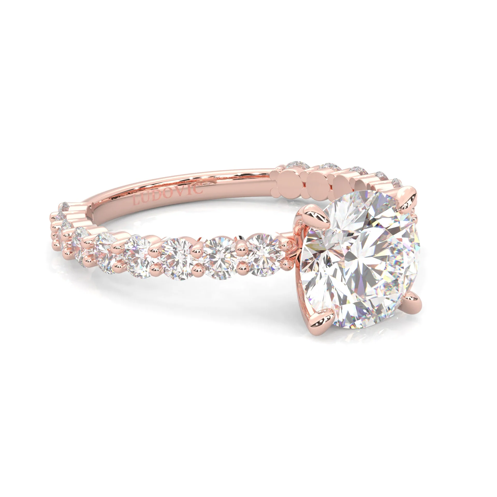 The Impossible Star Moissanite Engagement Ring ( Rose Gold 14K ) - Image 3
