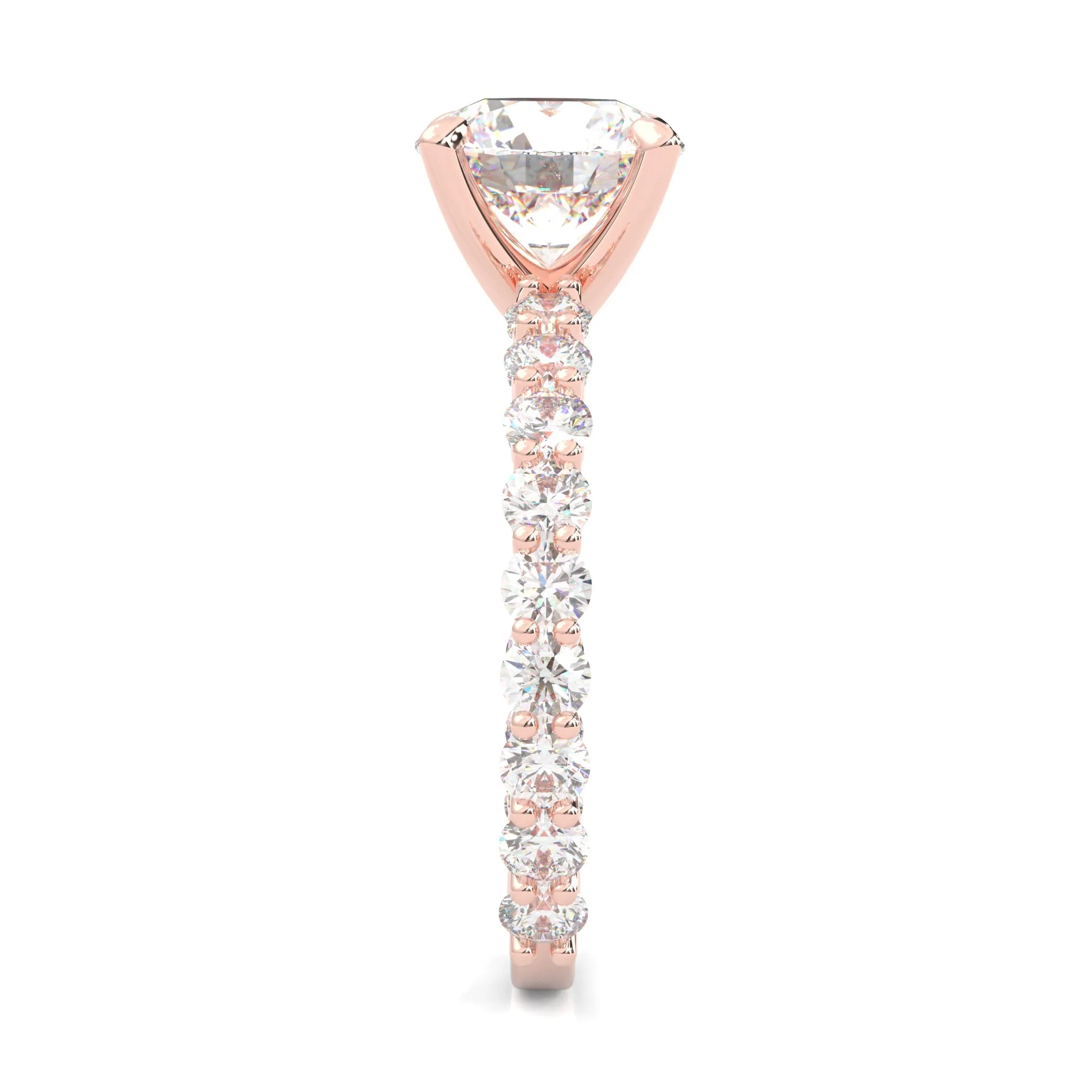 The Impossible Star Moissanite Engagement Ring ( Rose Gold 14K ) - Image 4