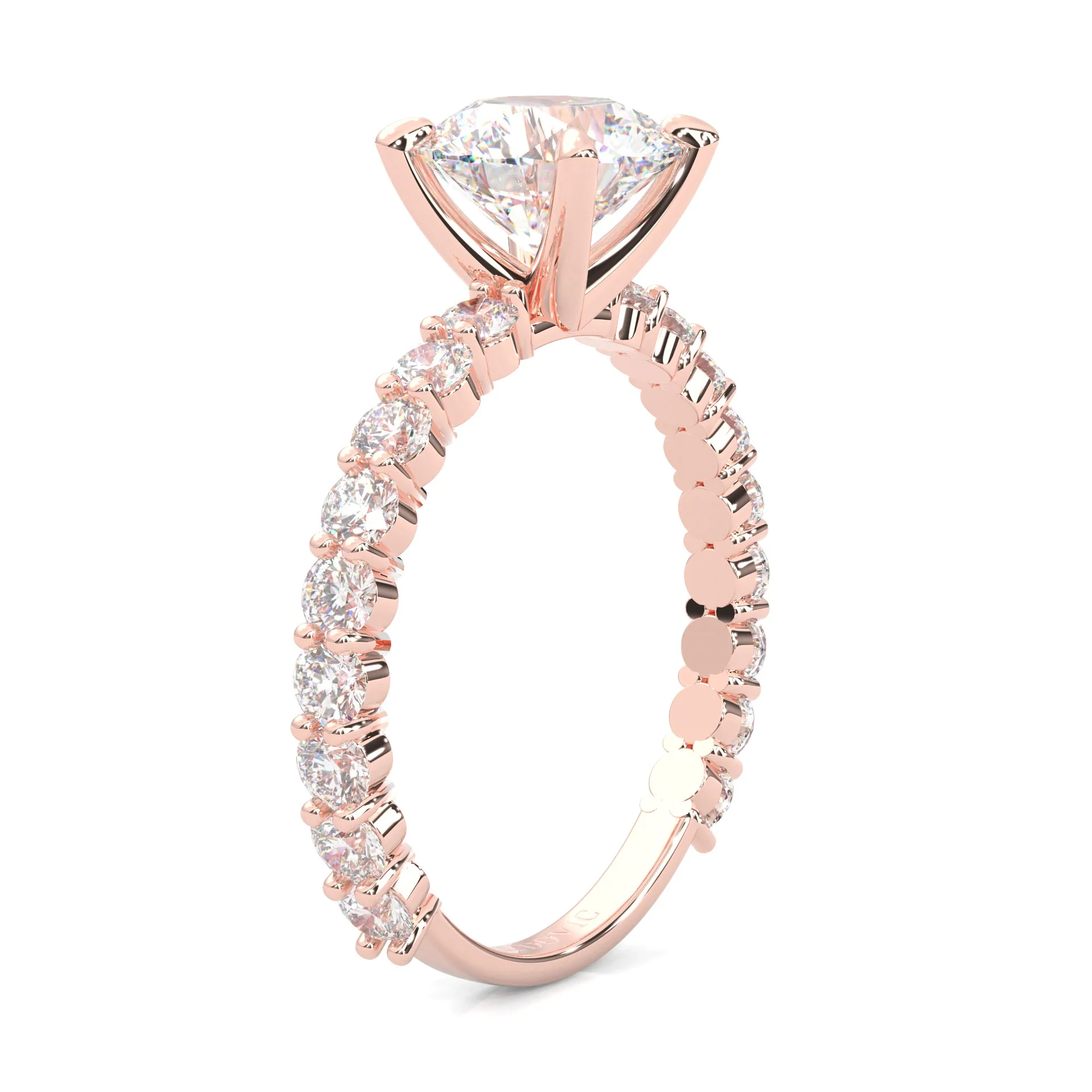 The Impossible Star Moissanite Engagement Ring ( Rose Gold 14K ) - Image 5