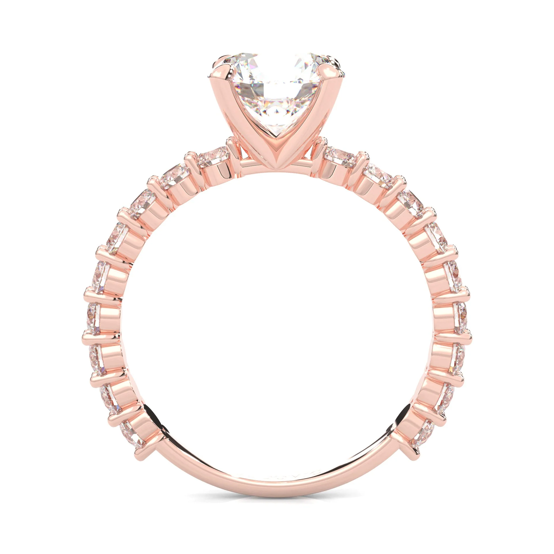 The Impossible Star Moissanite Engagement Ring ( Rose Gold 14K ) - Image 6
