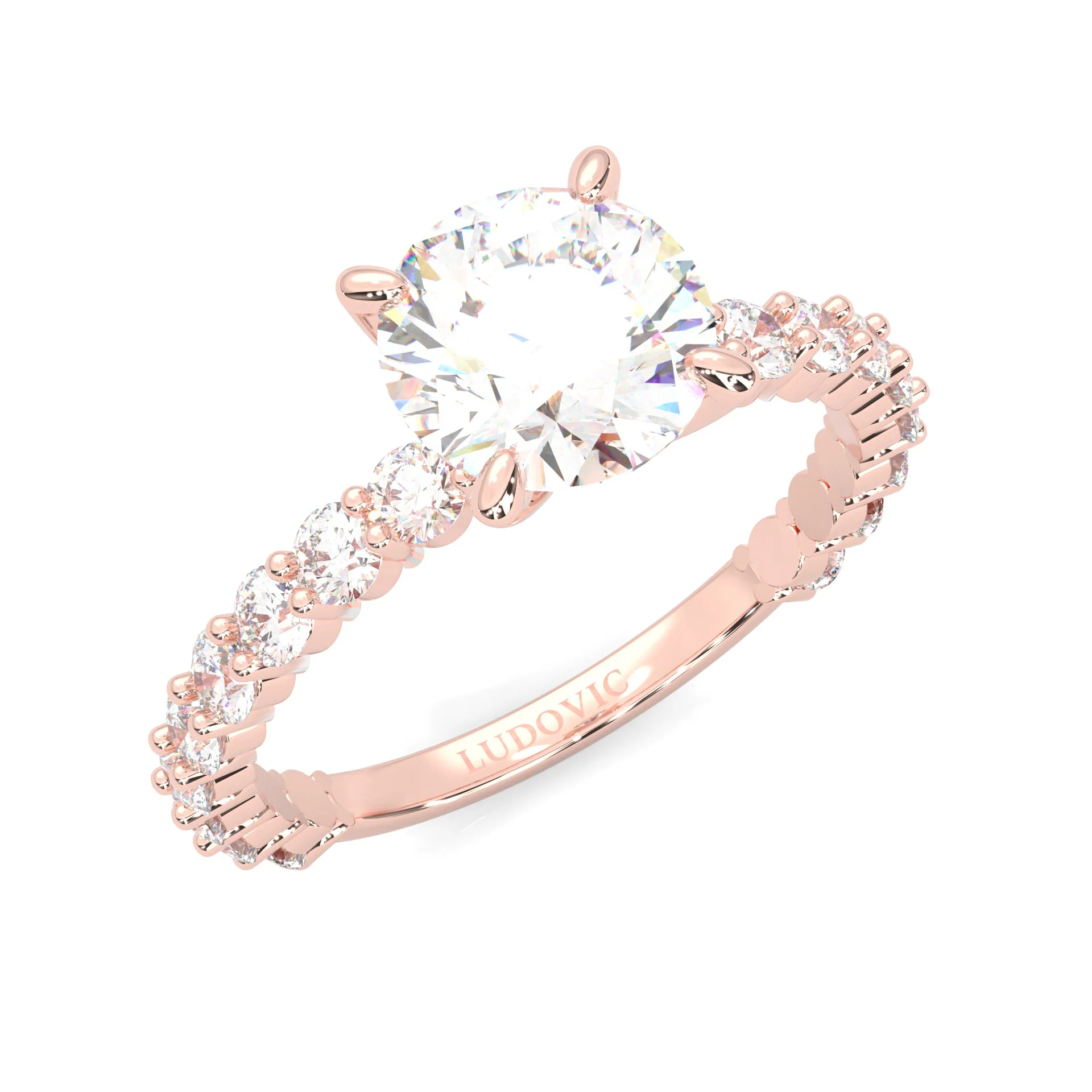 The Impossible Star Moissanite Engagement Ring ( Rose Gold 14K ) - Image 7