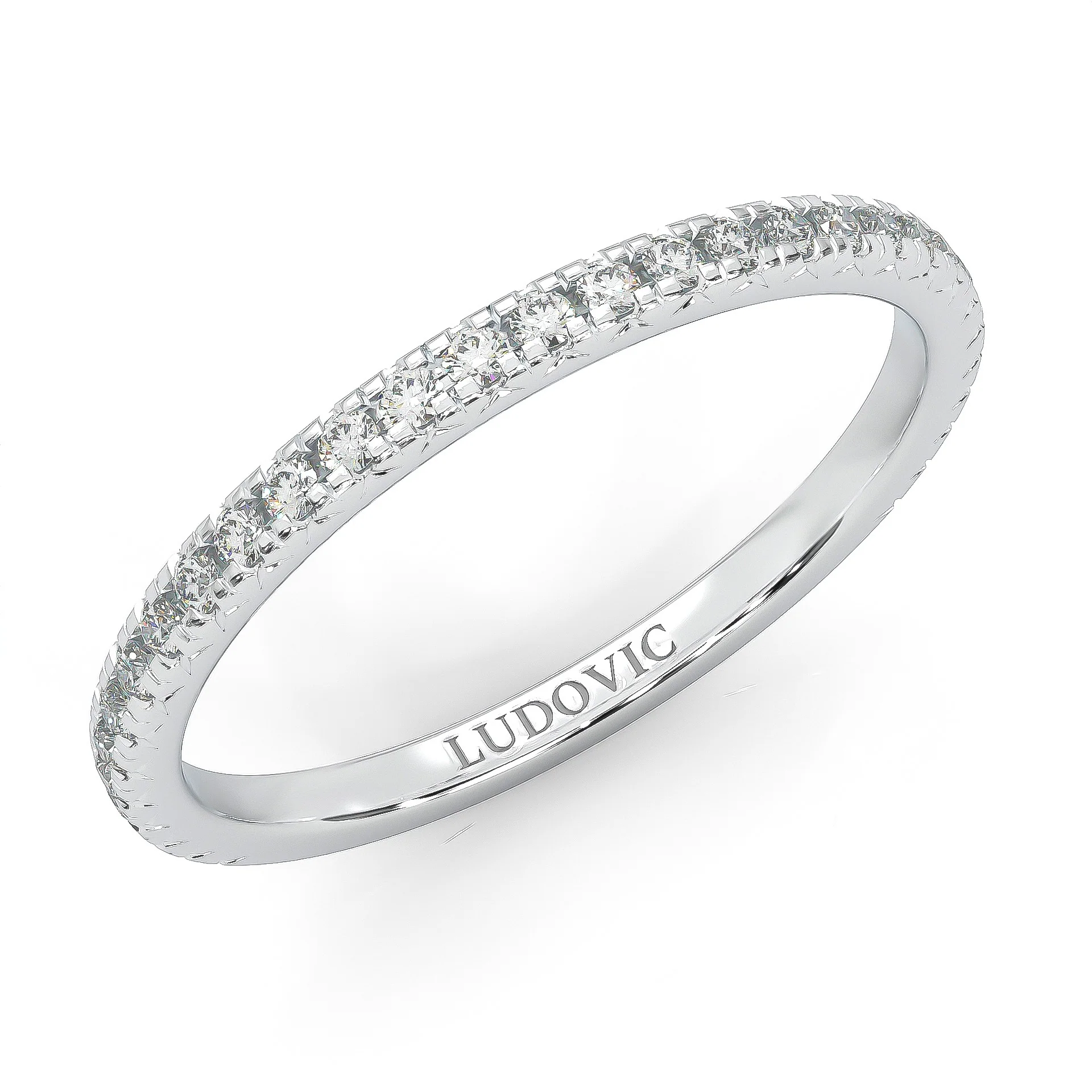 The Luminous Halo Moissanite Wedding Set (14k Solid Gold) - Image 10