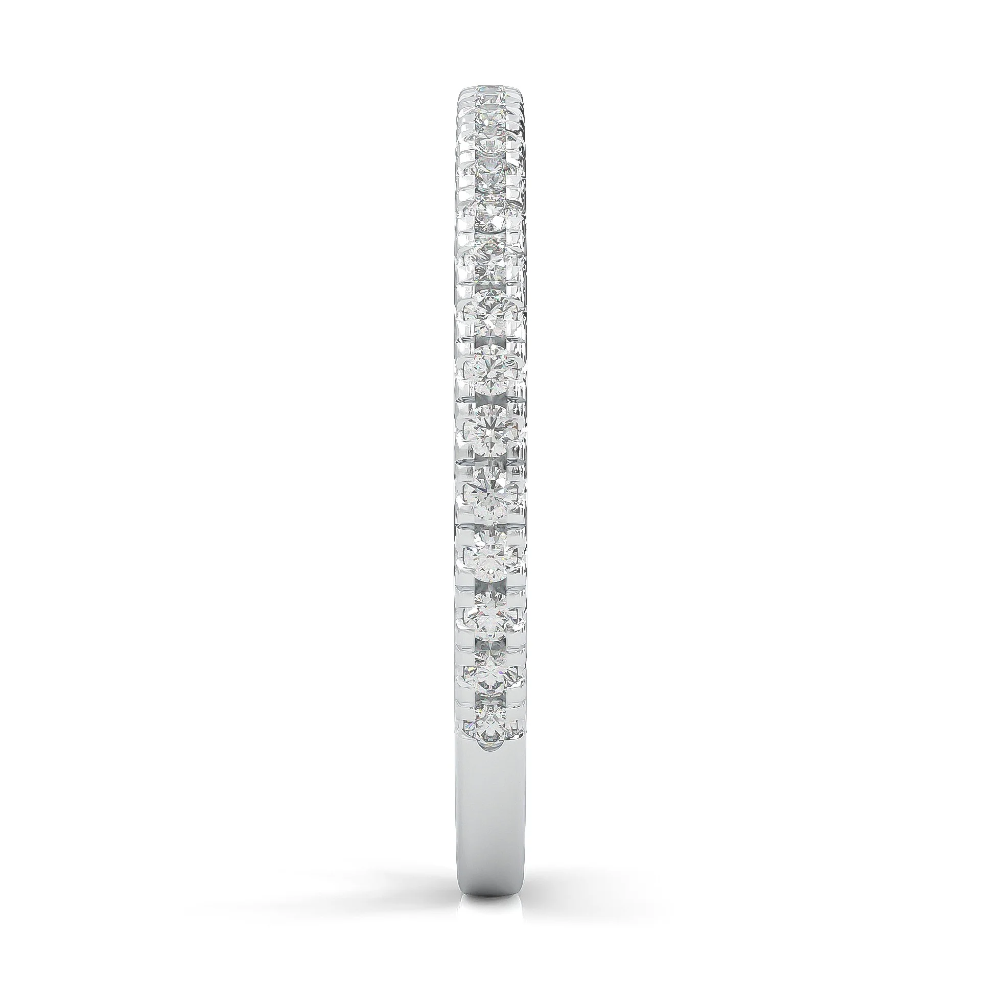 The Luminous Halo Moissanite Wedding Set (14k Solid Gold) - Image 11