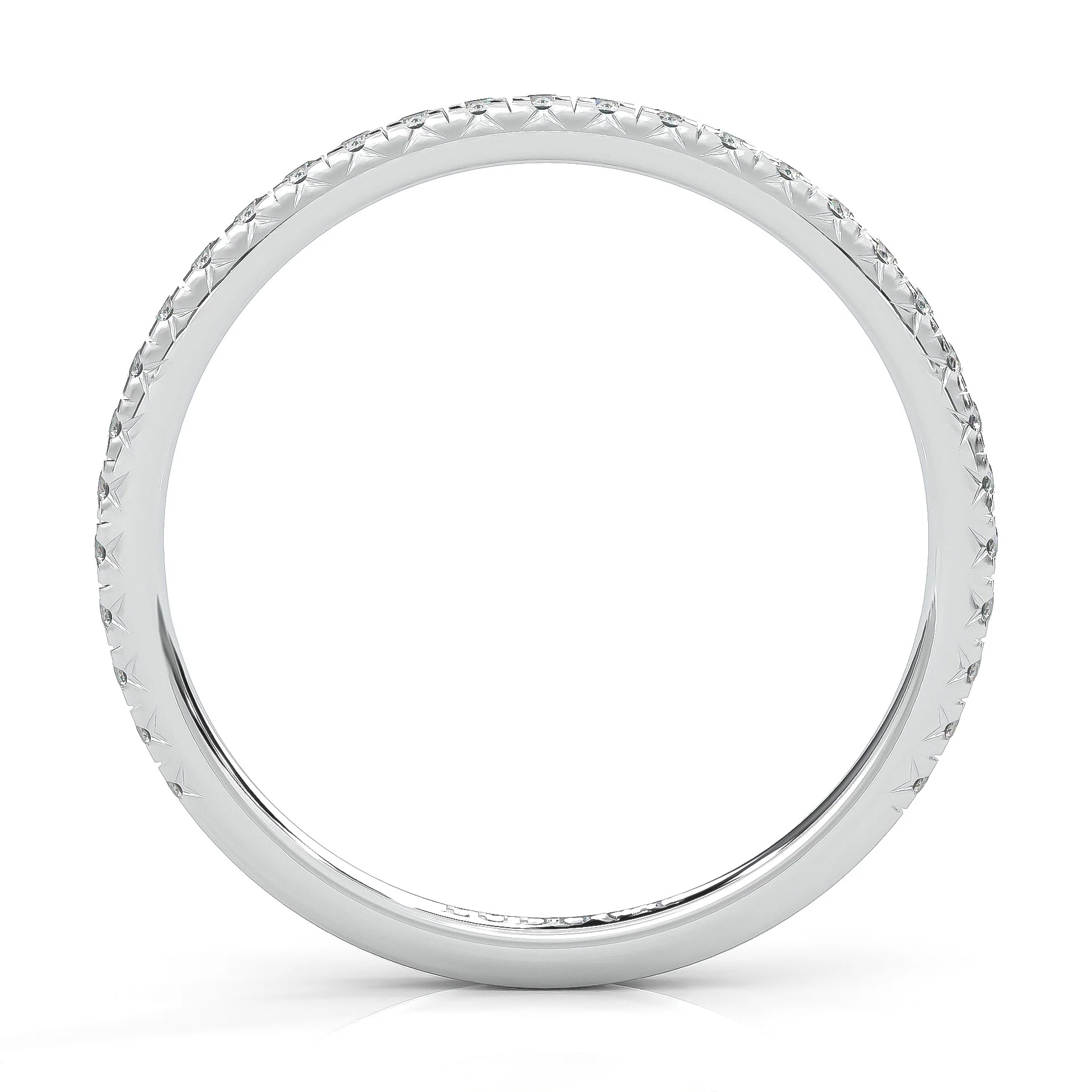 The Luminous Halo Moissanite Wedding Set (14k Solid Gold) - Image 9