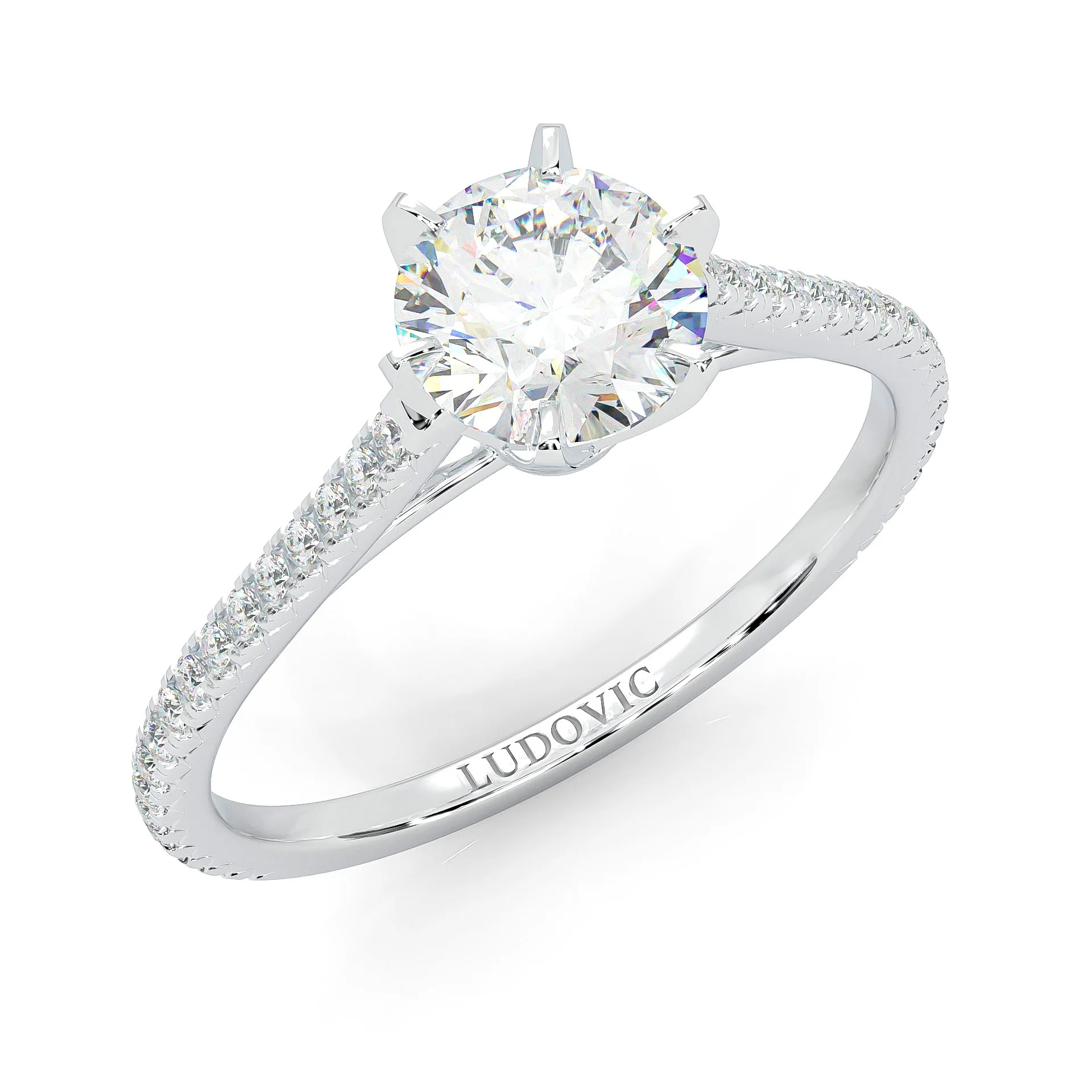 The Luminous II Moissanite Engagement Ring (14k Solid Gold) - Image 7
