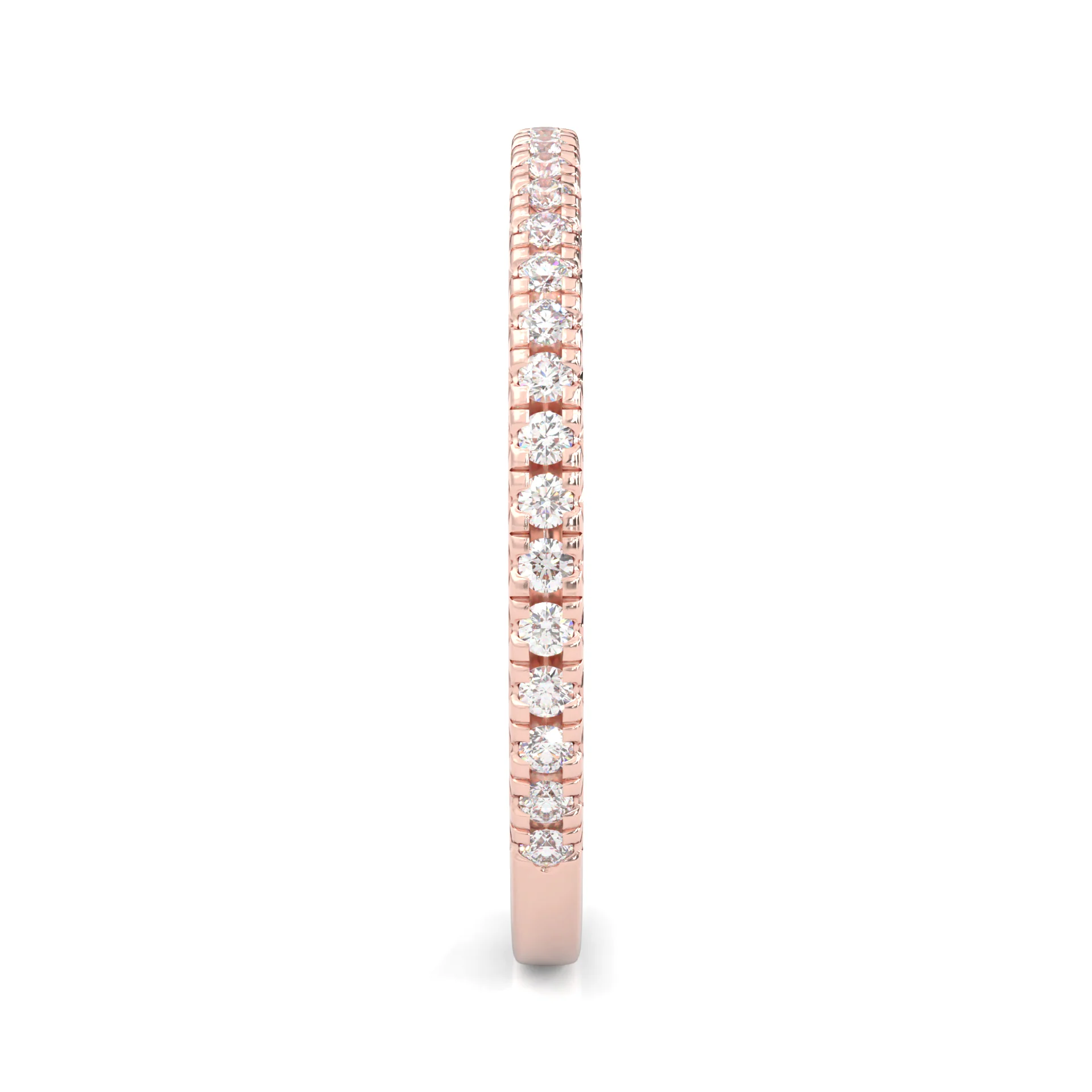The Luminous II Moissanite Wedding Set (14k Solid Rose Gold) - Image 11