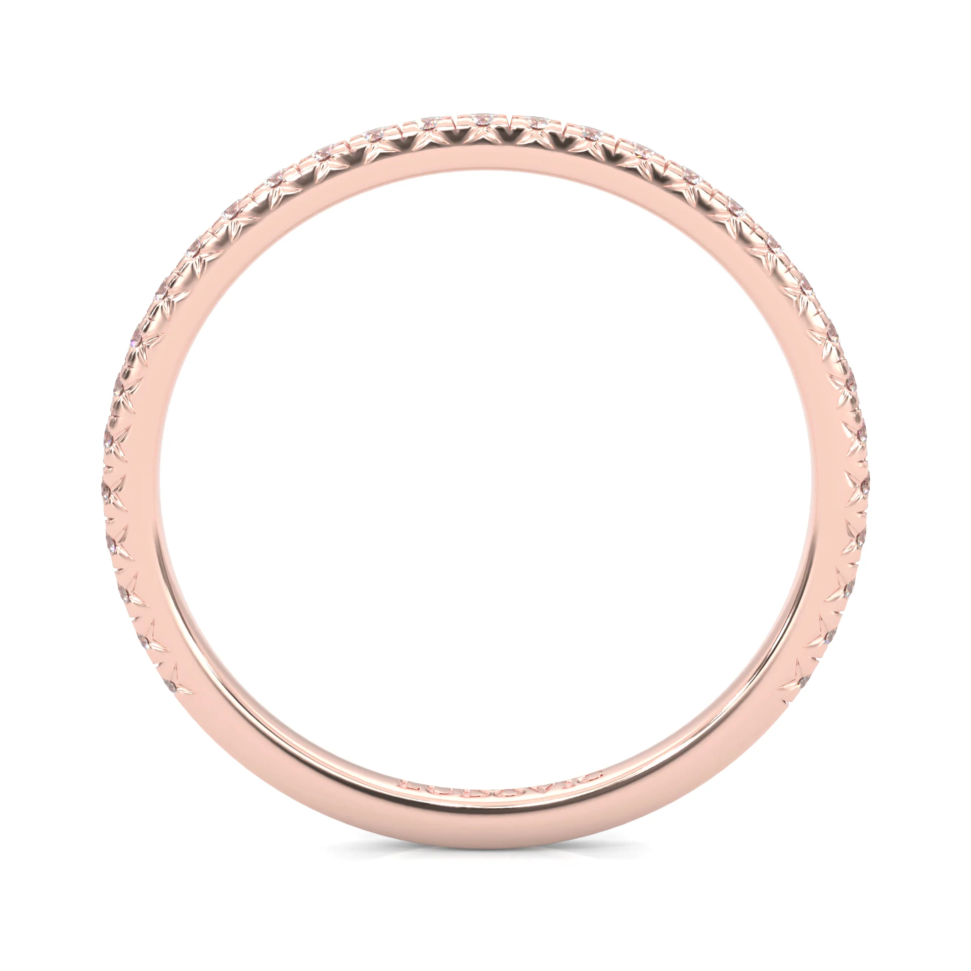 The Luminous II Moissanite Wedding Set (14k Solid Rose Gold) - Image 13