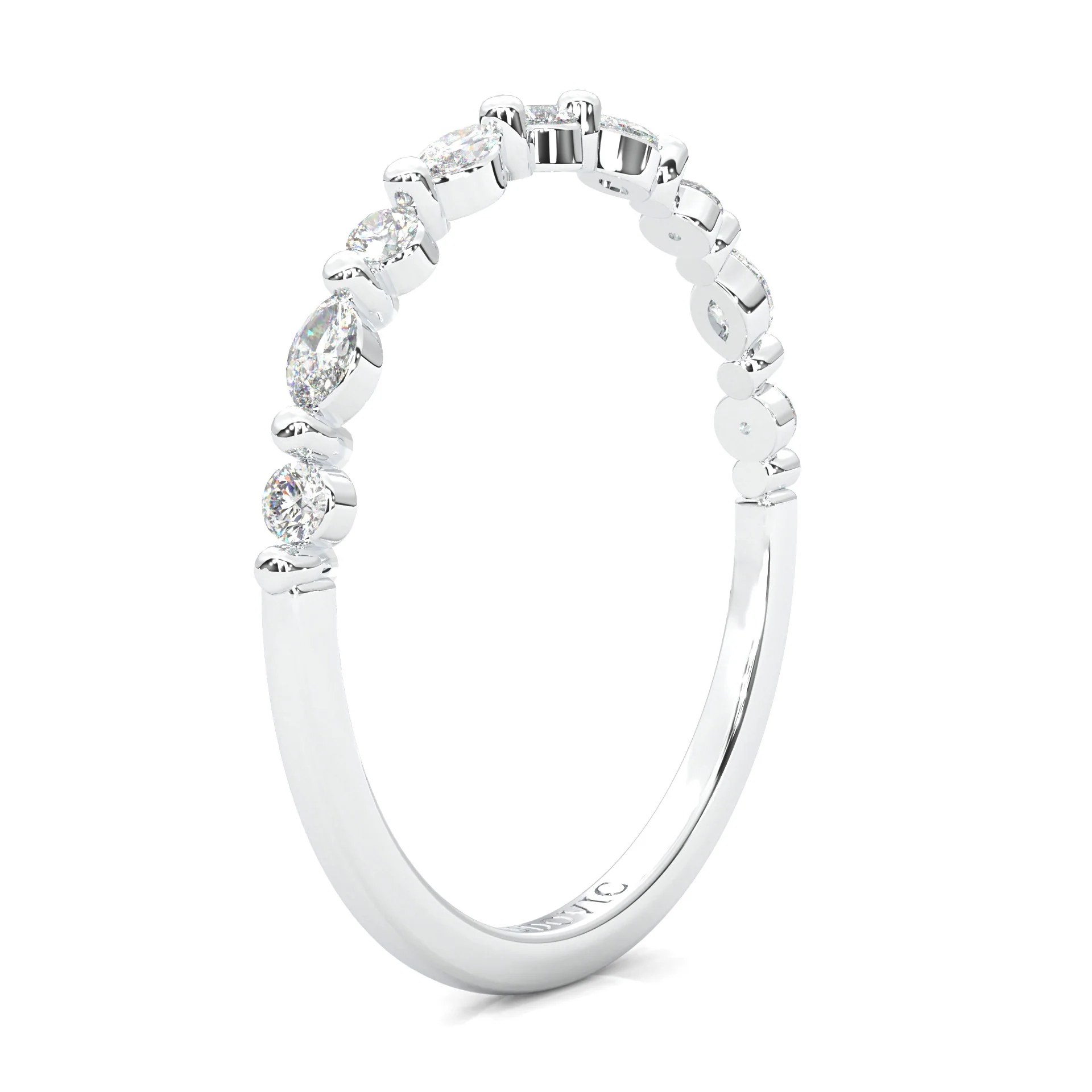 The Luminous Moissanite Wedding Set (14k Solid Gold) - Image 13