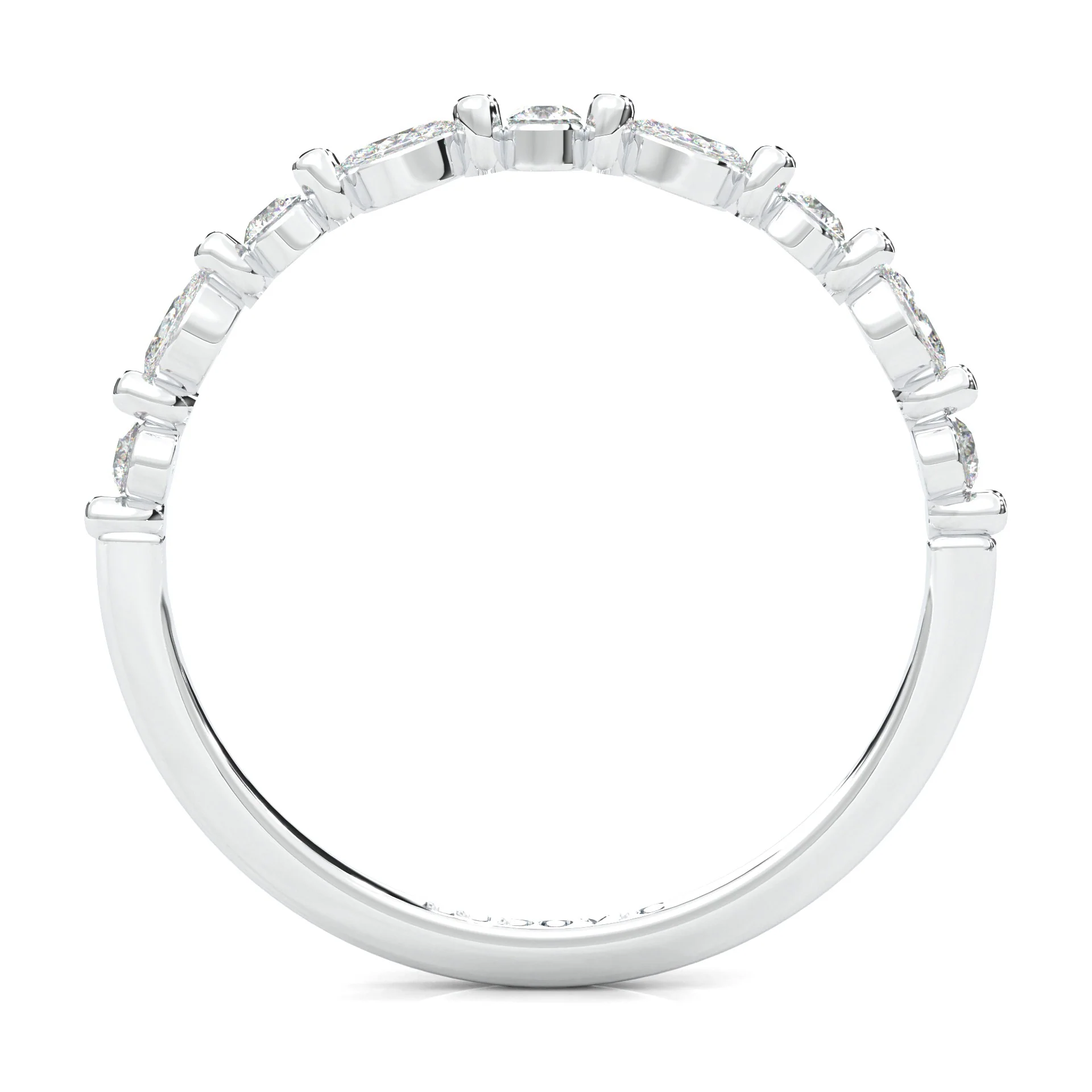 The Luminous Moissanite Wedding Set (14k Solid Gold) - Image 14