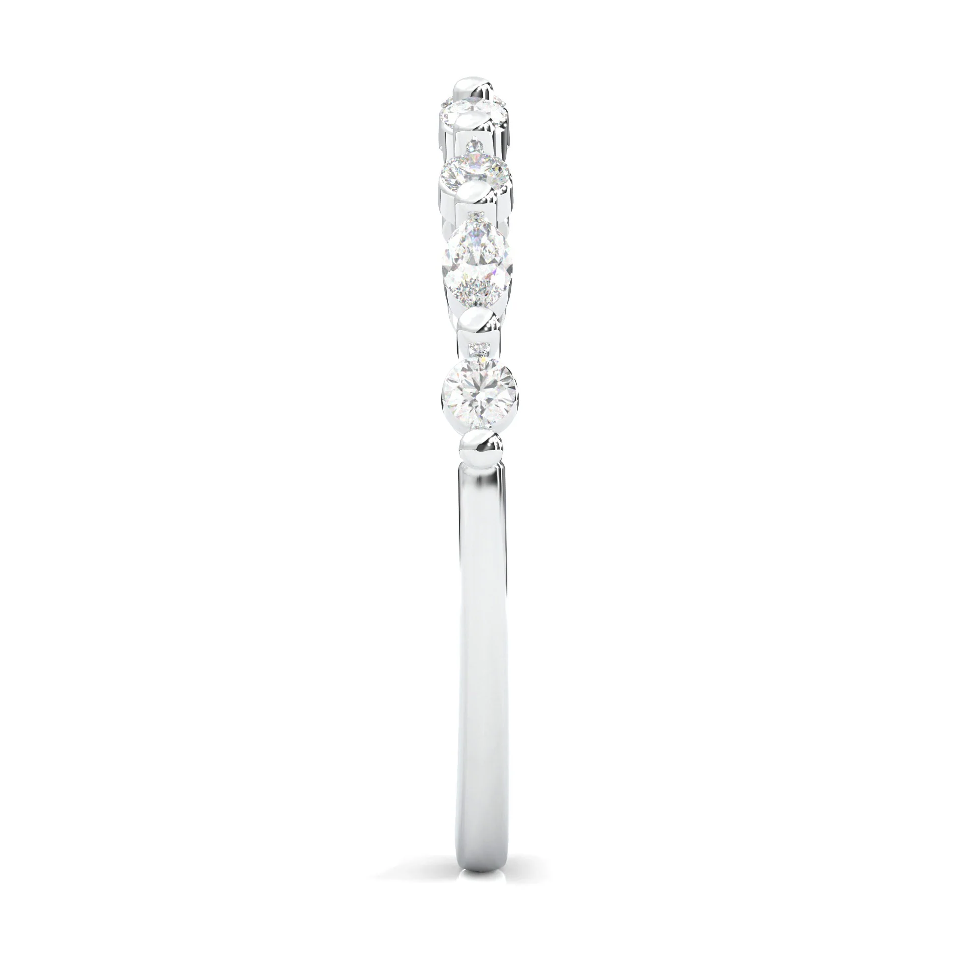 The Luminous Moissanite Wedding Set (14k Solid Gold) - Image 15