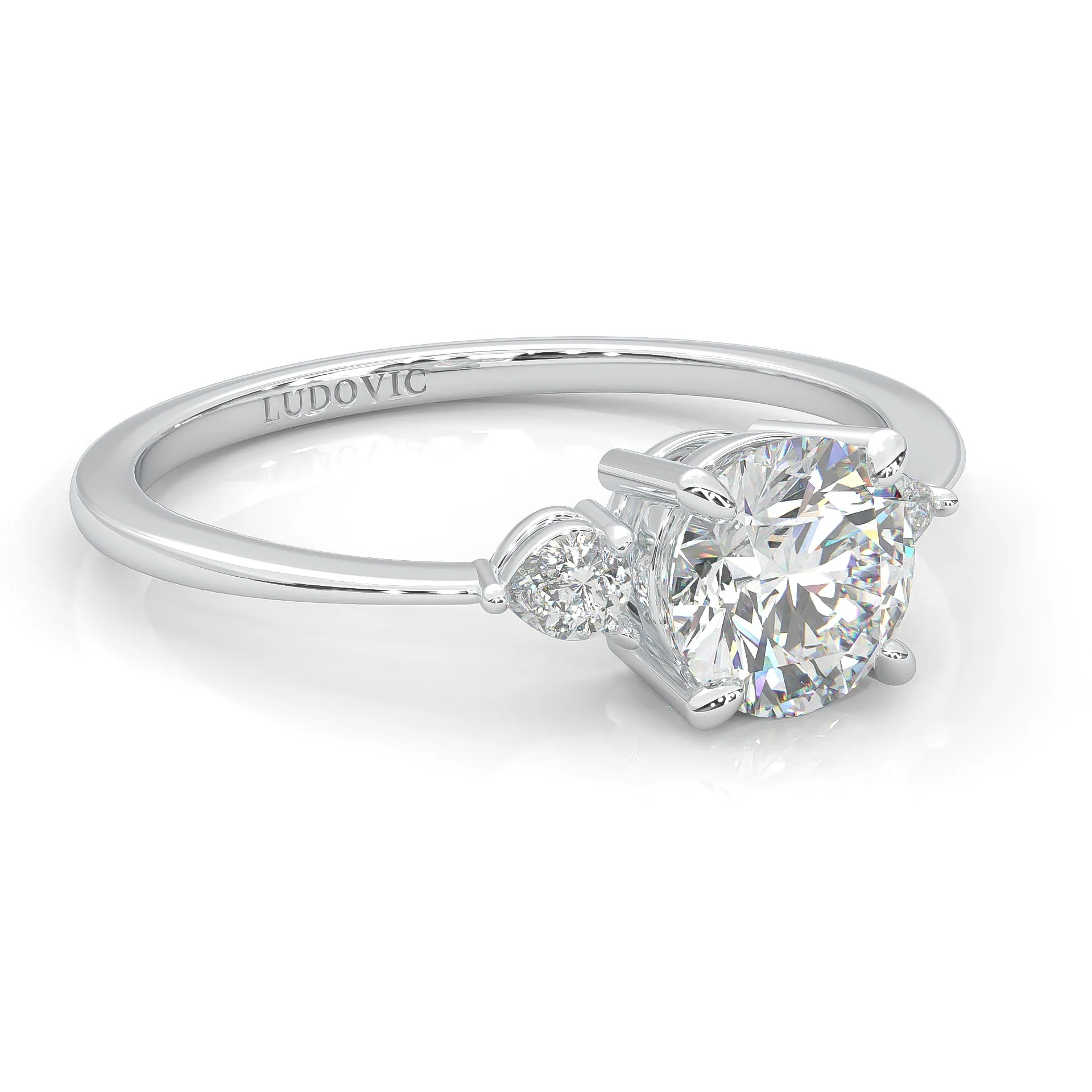 The Luminous Moissanite Wedding Set (14k Solid Gold) - Image 5