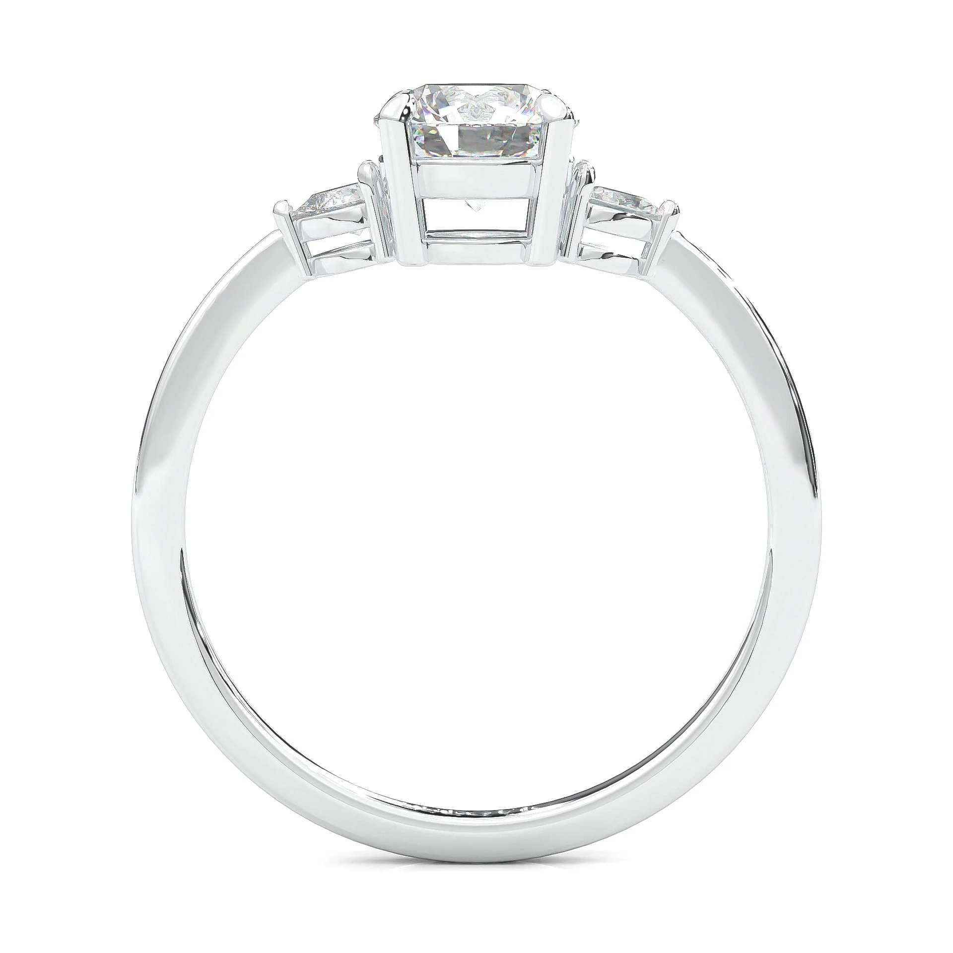 The Luminous Moissanite Wedding Set (14k Solid Gold) - Image 8