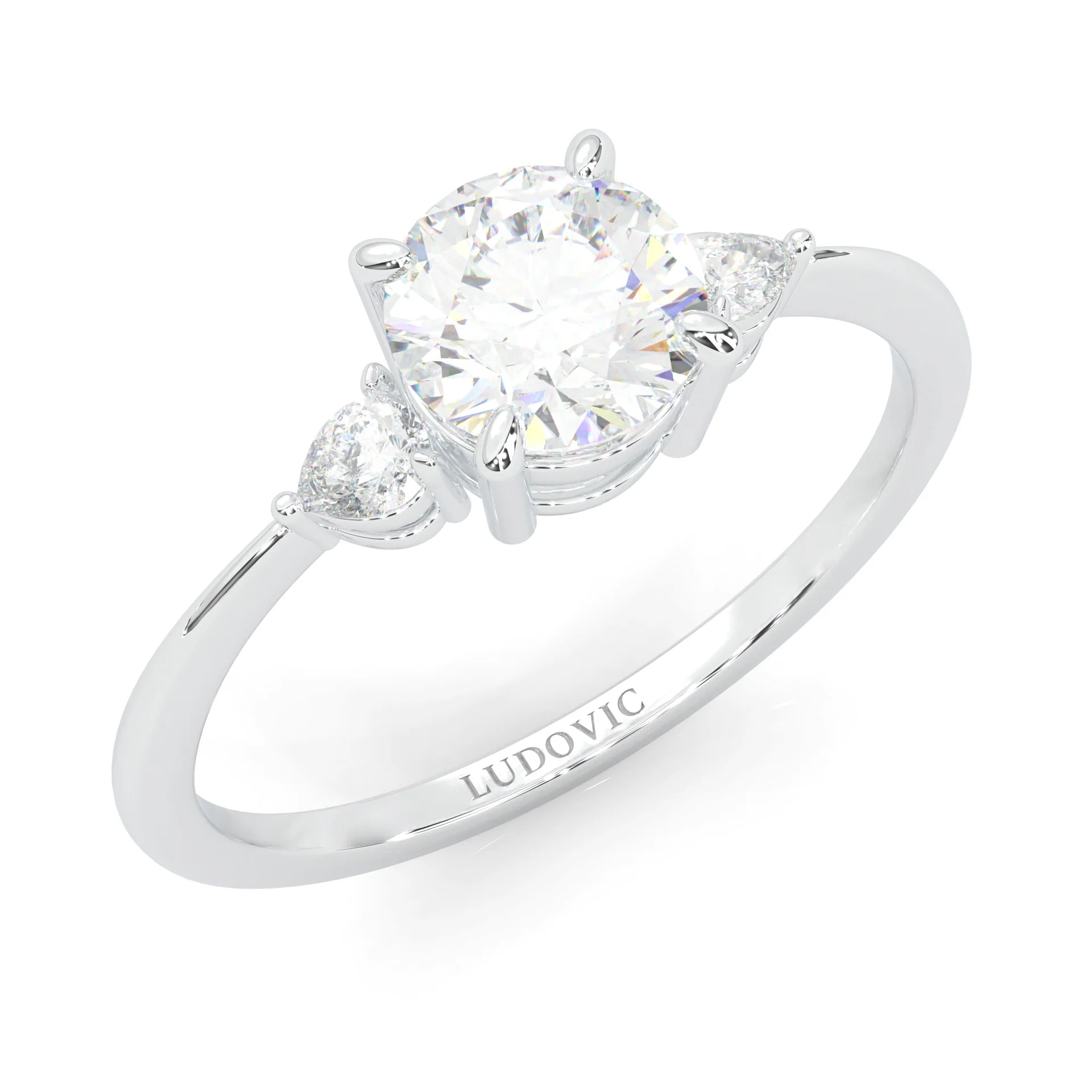 The Luminous Moissanite Wedding Set (14k Solid Gold) - Image 9