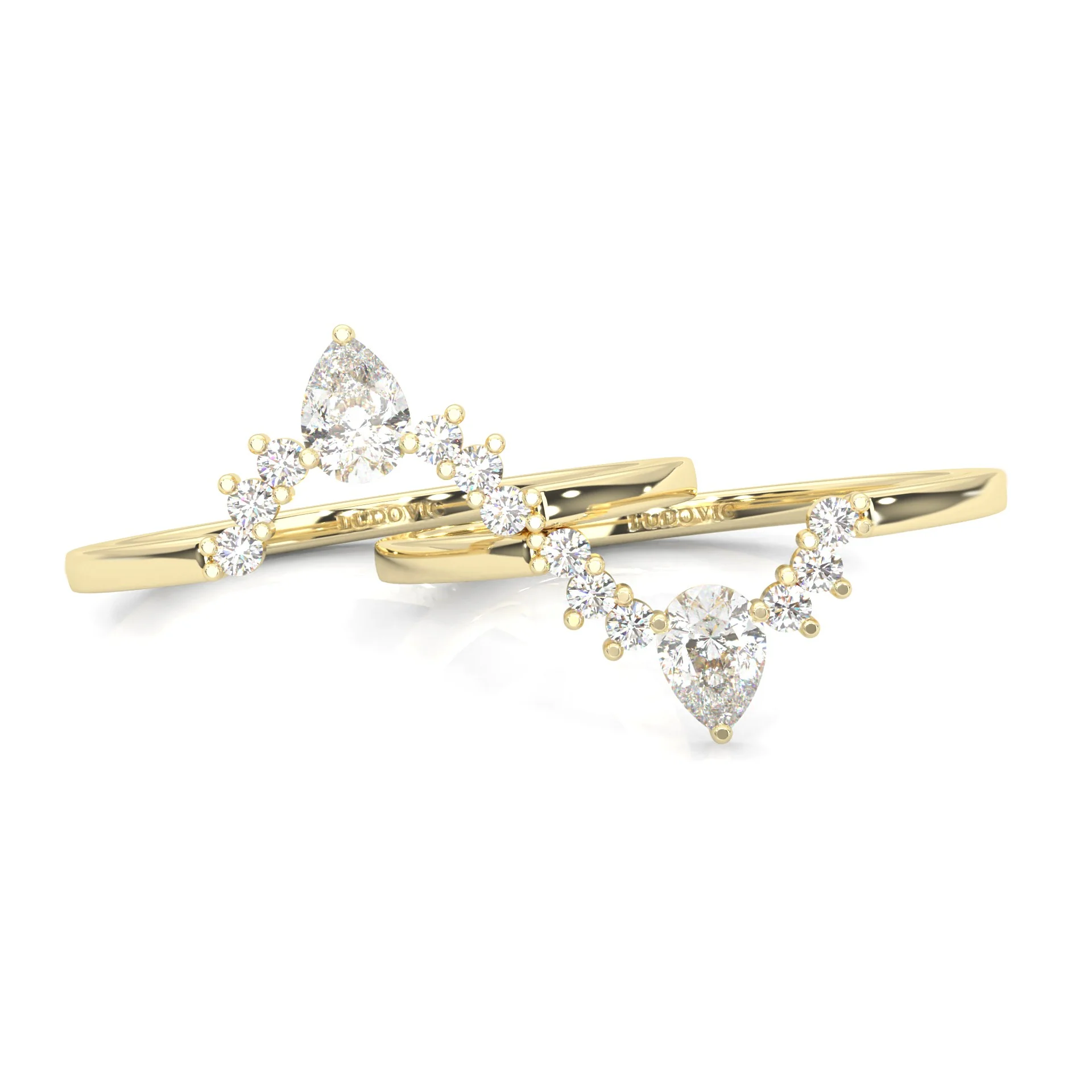 The Universal Dual Bands ( Yellow Gold ) - Image 2