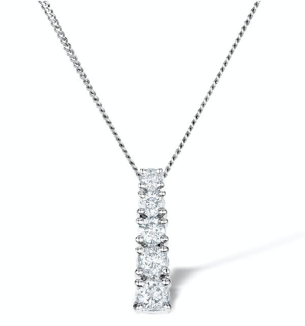 The Mellow Twirl Moissanite Necklace (14k Solid Gold)