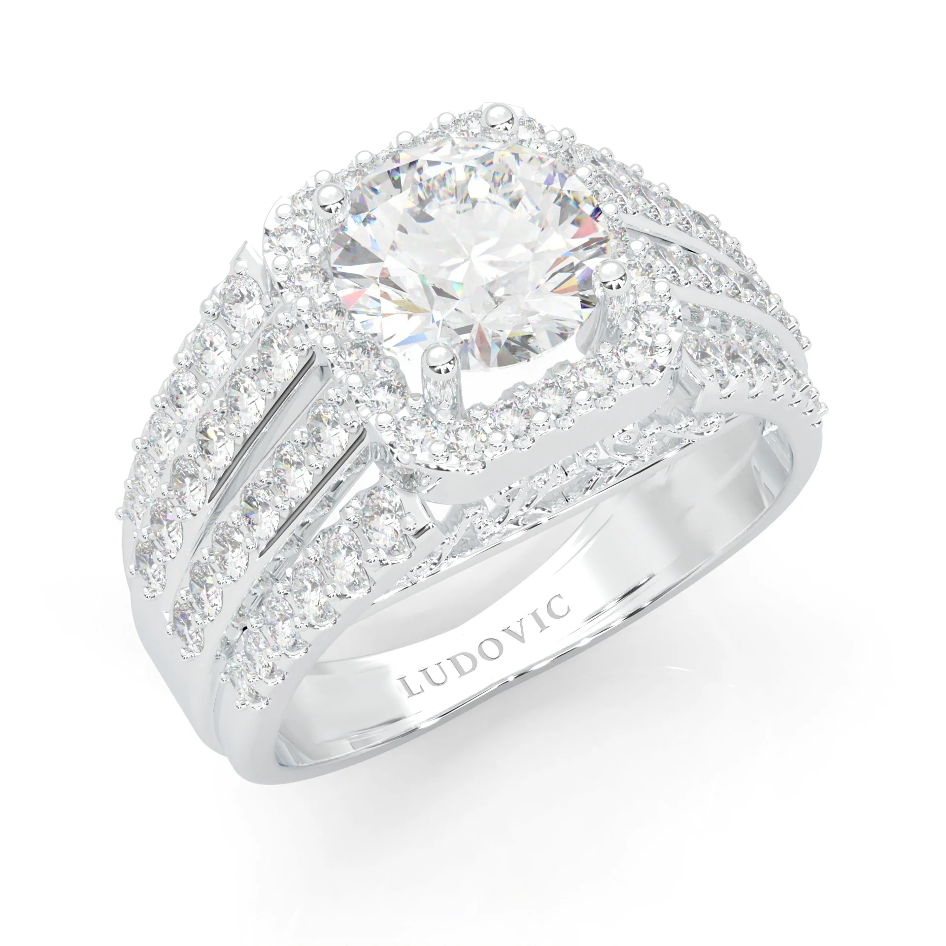 The Multi-Row Moissanite Cocktail Ring (14k Solid Gold) - Image 7