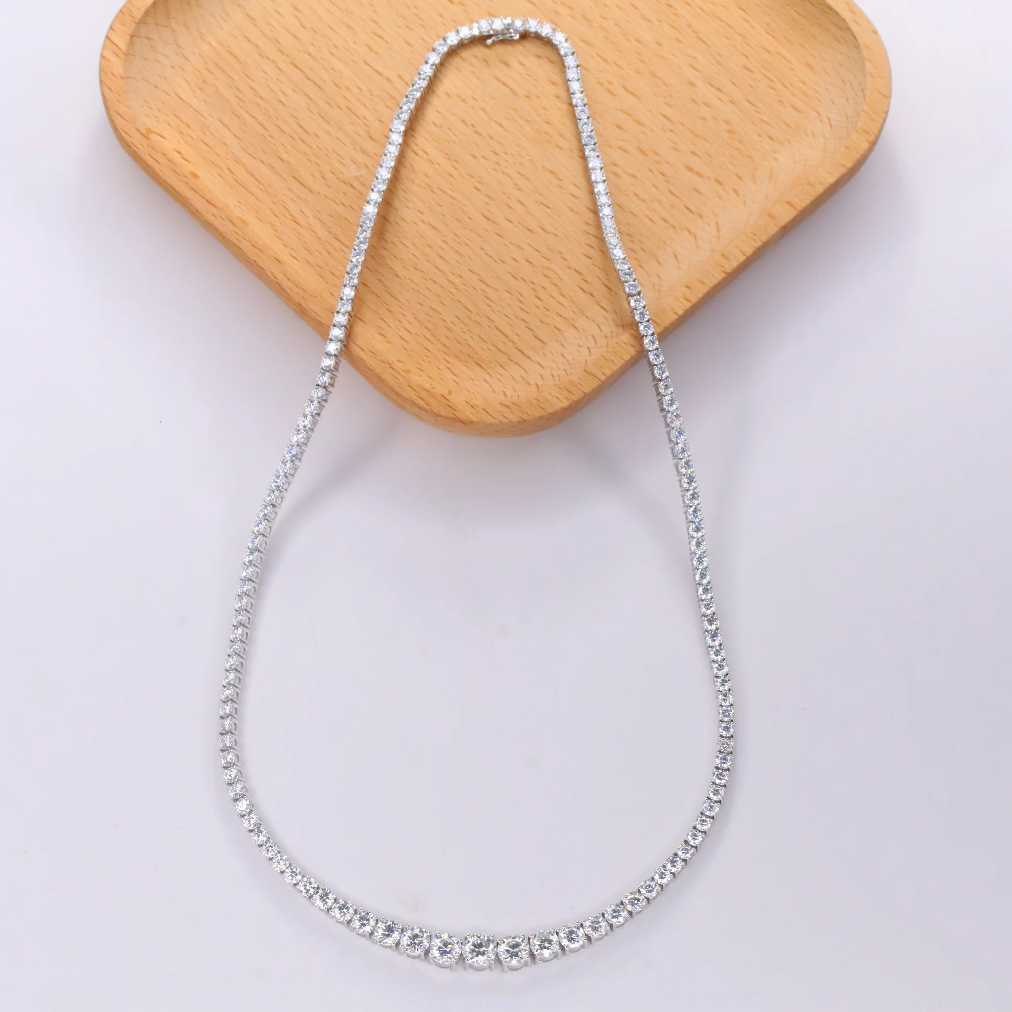 Ludovic Moissanite Tennis Necklace ( Upgraded ) - Image 13