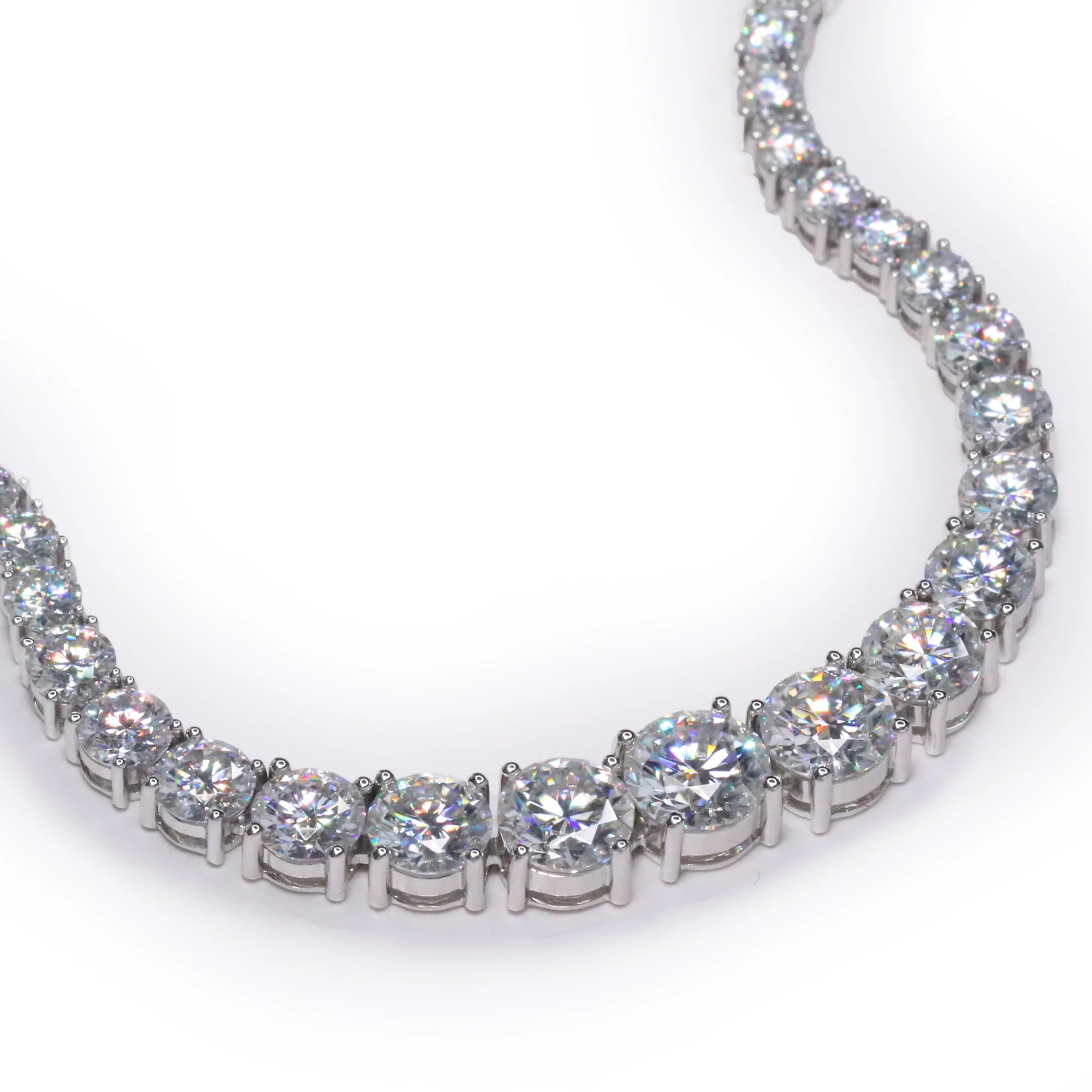 Ludovic Moissanite Tennis Necklace ( Upgraded ) - Image 5