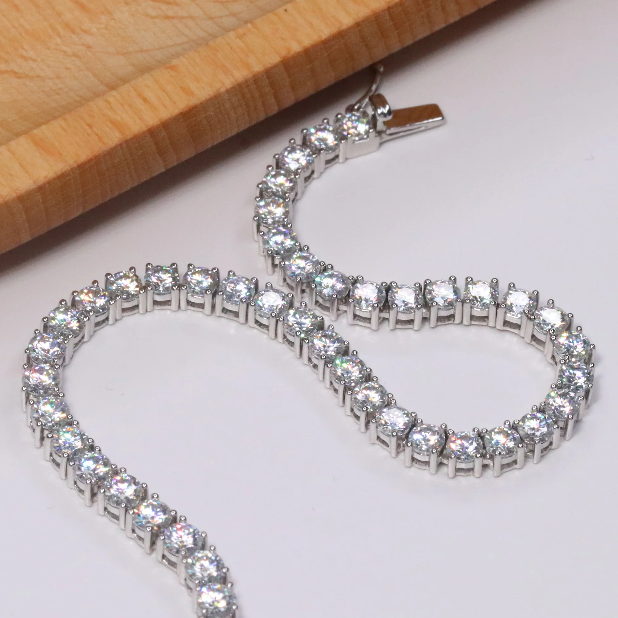 Ludovic Moissanite Tennis Necklace ( Upgraded ) - Image 6