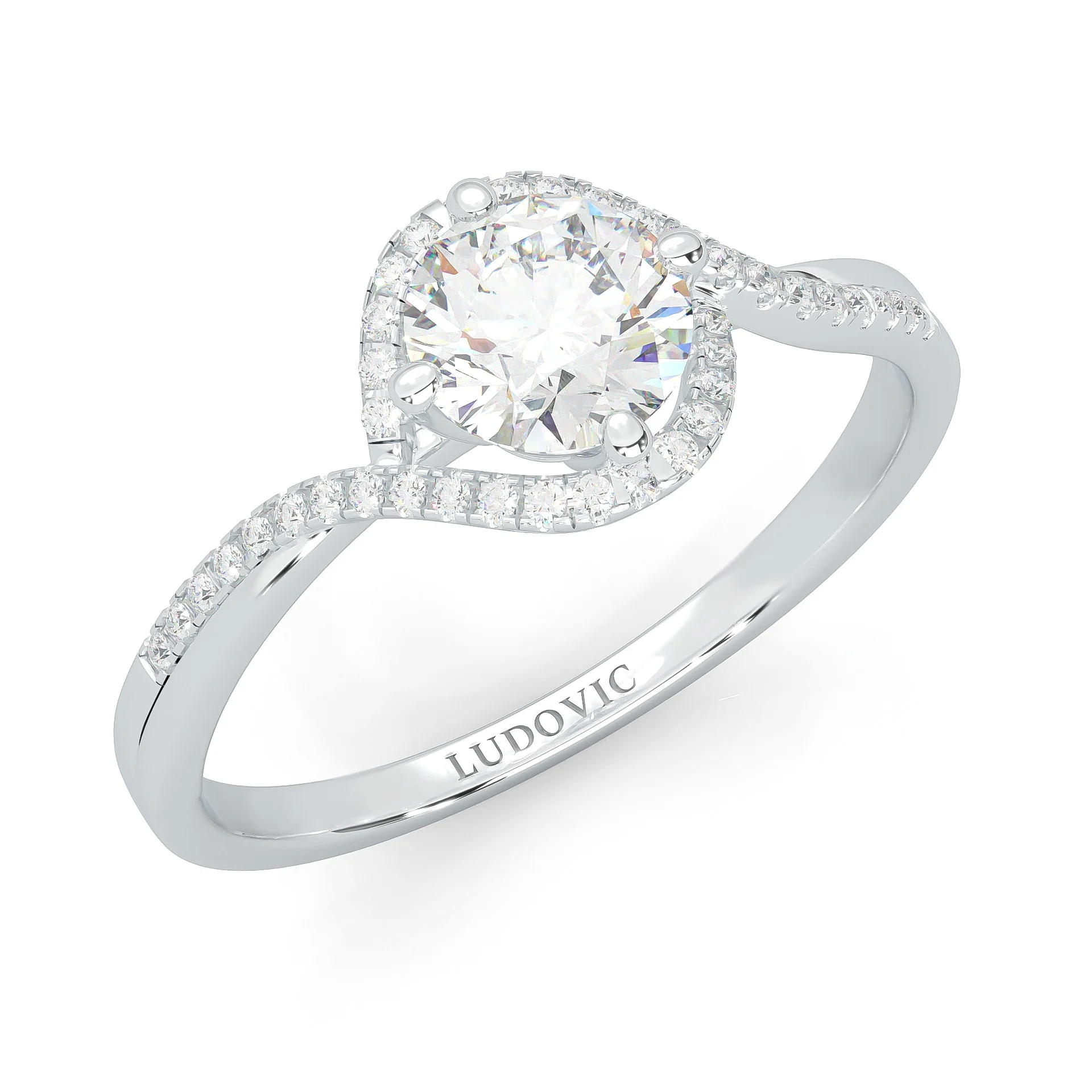 The Onyx Poem Moissanite Engagement Ring (14k Solid Gold) - Image 7