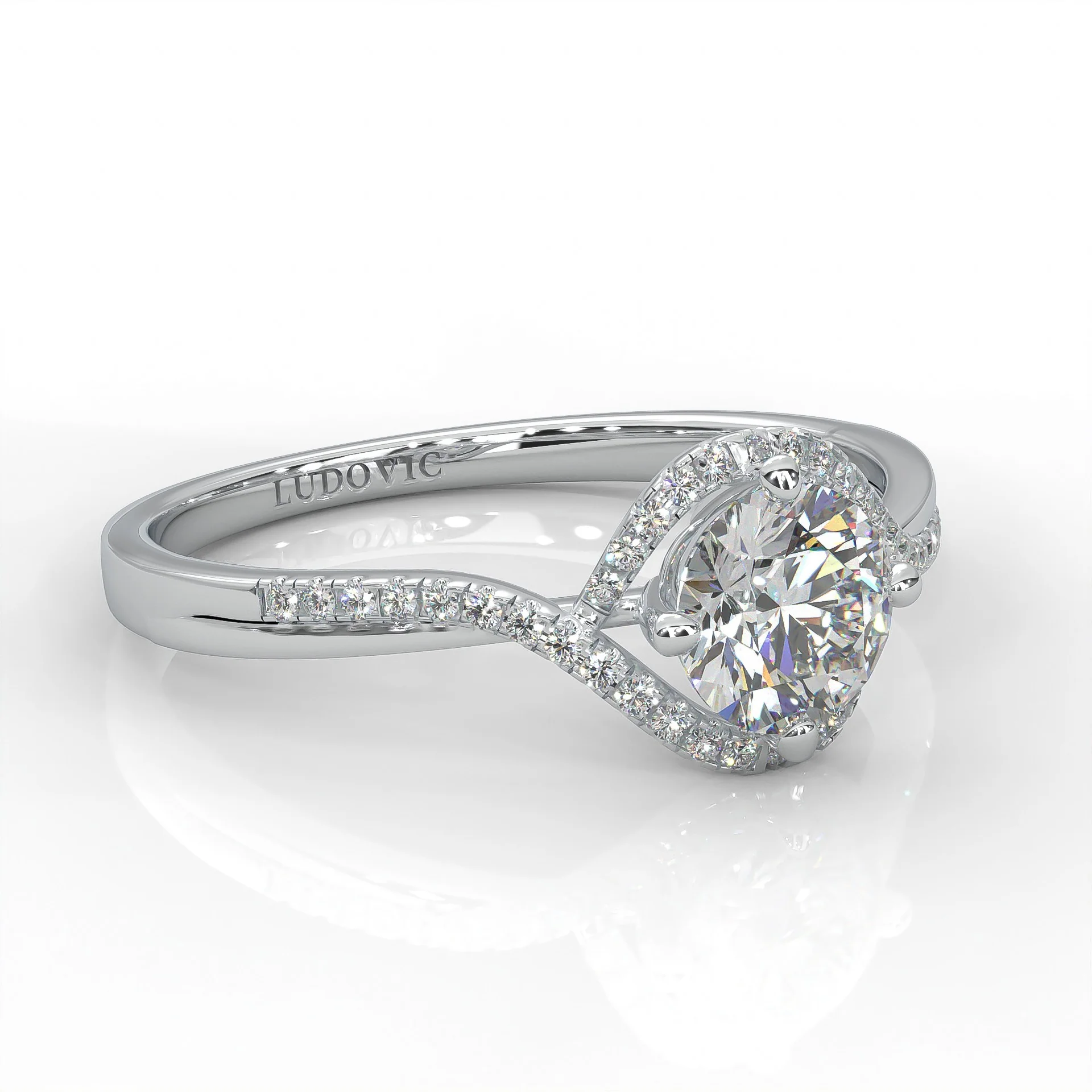 The Onyx Poem Moissanite Engagement Ring (14k Solid Gold) - Image 8