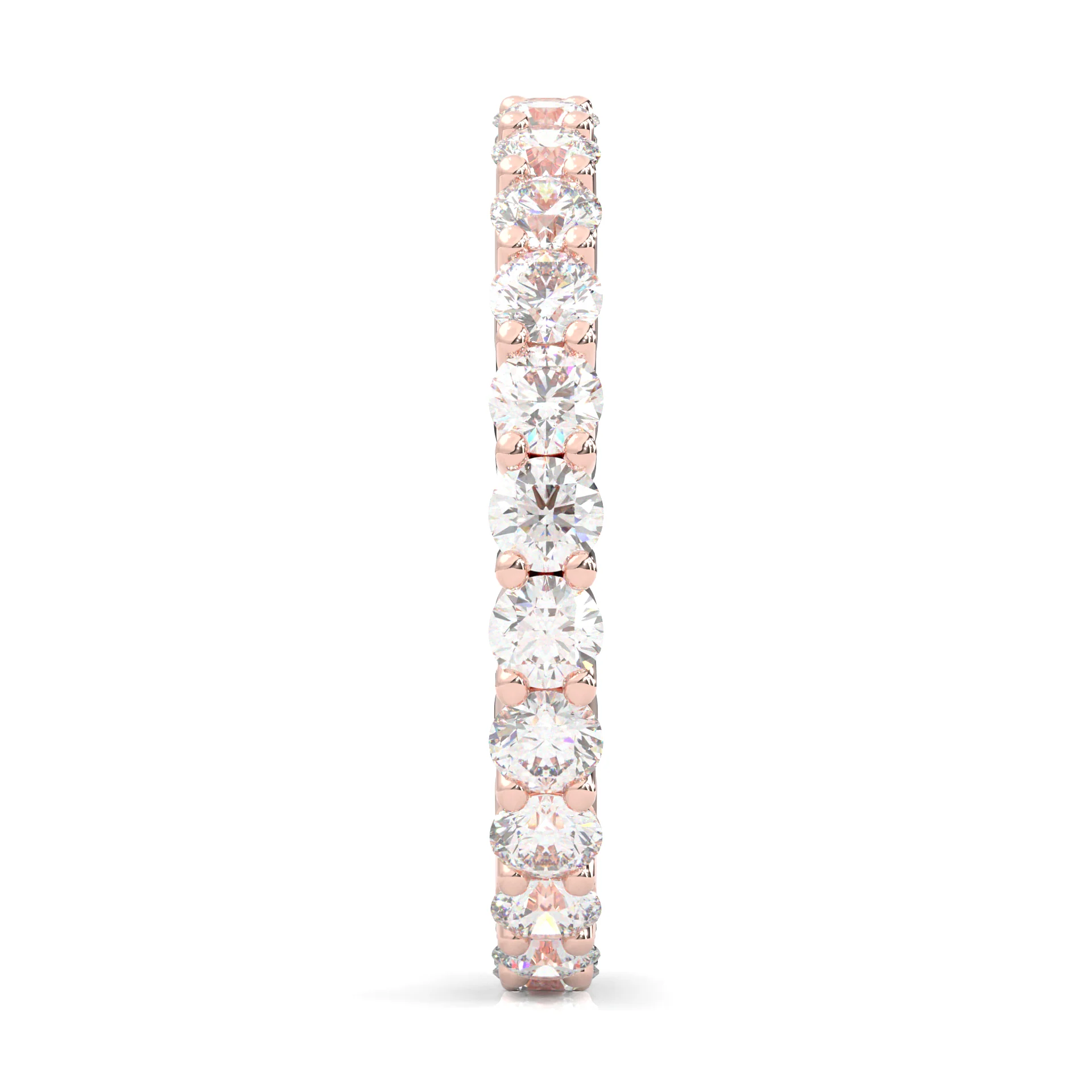 The Peace Passion Moissanite Eternity Ring ( Rose Gold ) - Image 4