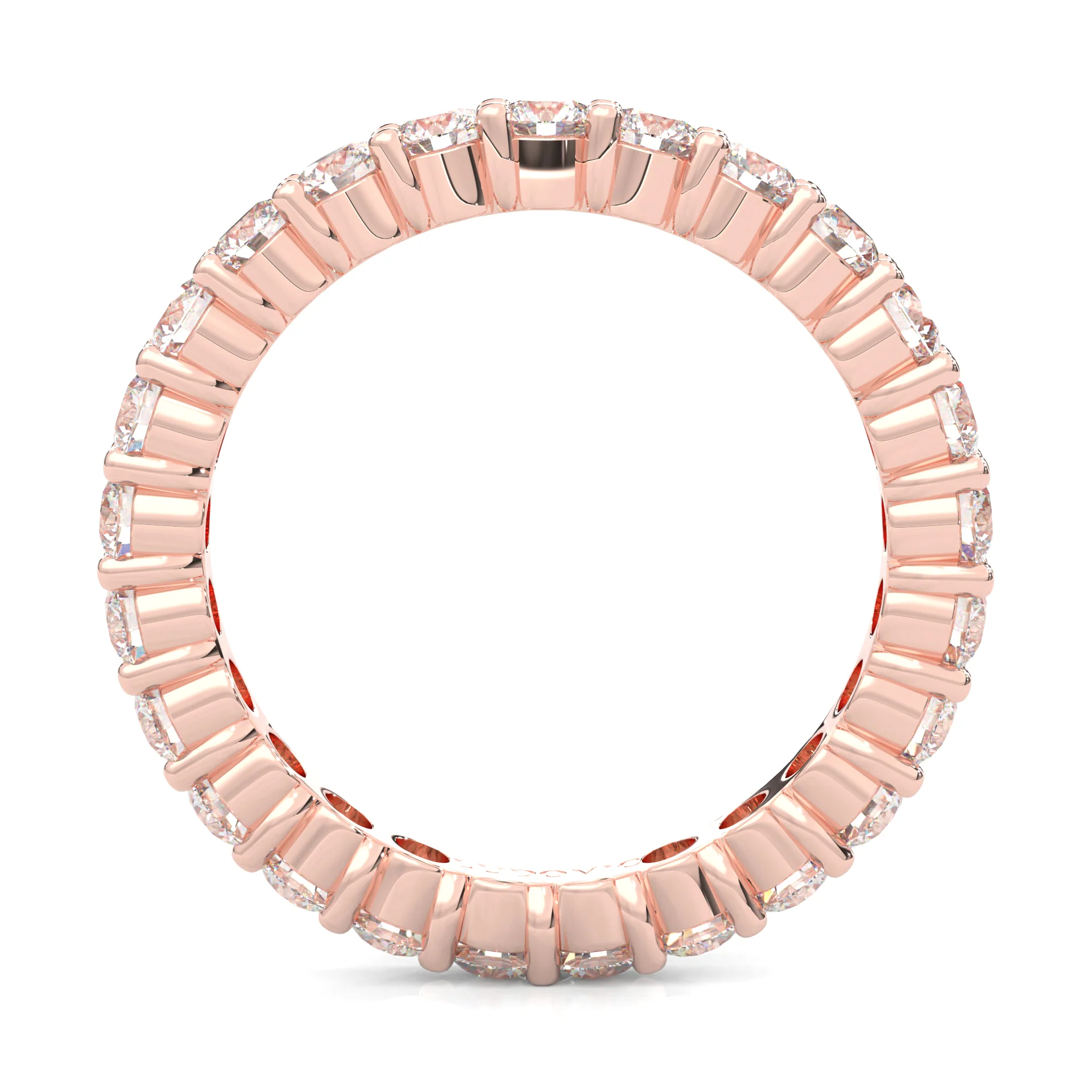 The Peace Passion Moissanite Eternity Ring ( Rose Gold ) - Image 6