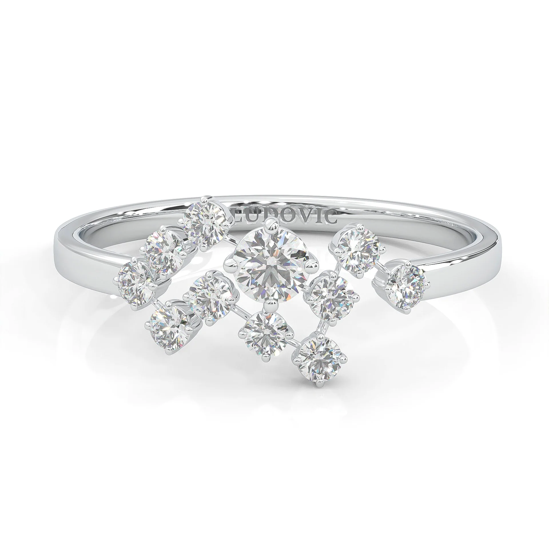 The Quiet Blessing Moissanite Engagement Ring (14k Solid Gold)
