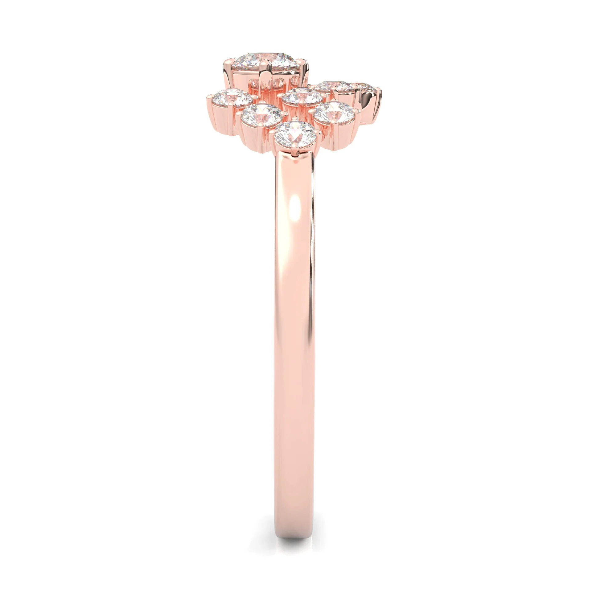 The Quiet Blessing Moissanite Engagement Ring ( Rose Gold 14K ) - Image 4