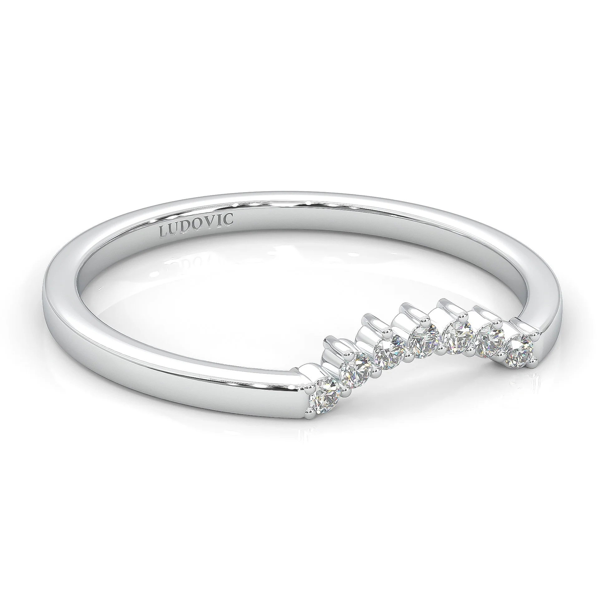 The Simple Love Moissanite Wedding Set (14k Solid Gold) - Image 11