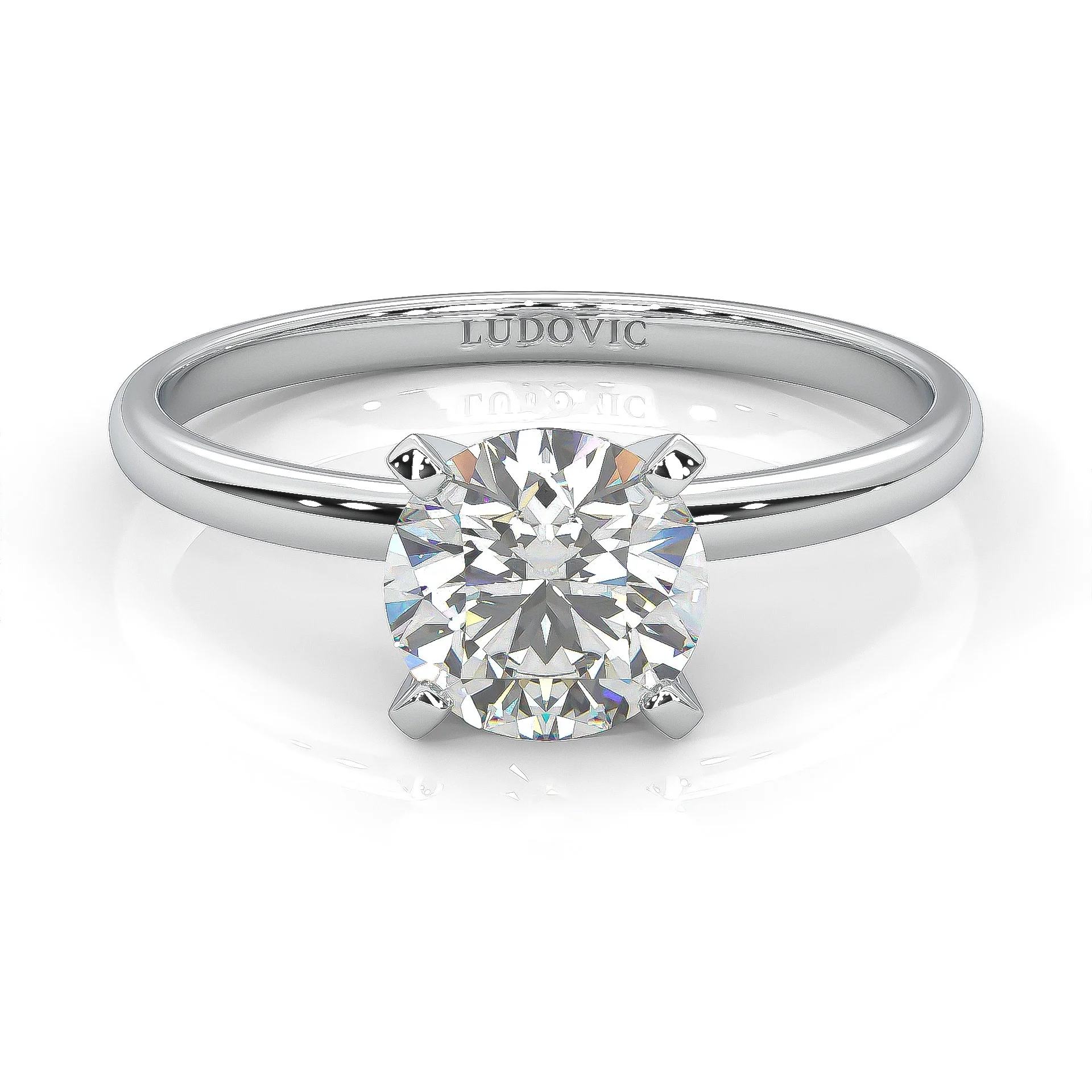 The Simple Love Moissanite Wedding Set (14k Solid Gold) - Image 4
