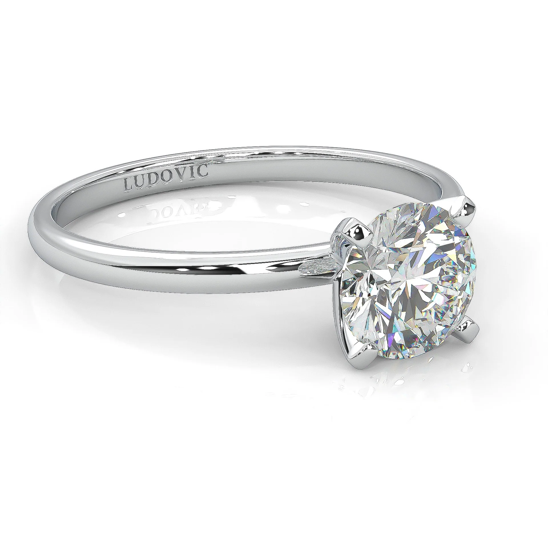 The Simple Love Moissanite Wedding Set (14k Solid Gold) - Image 5