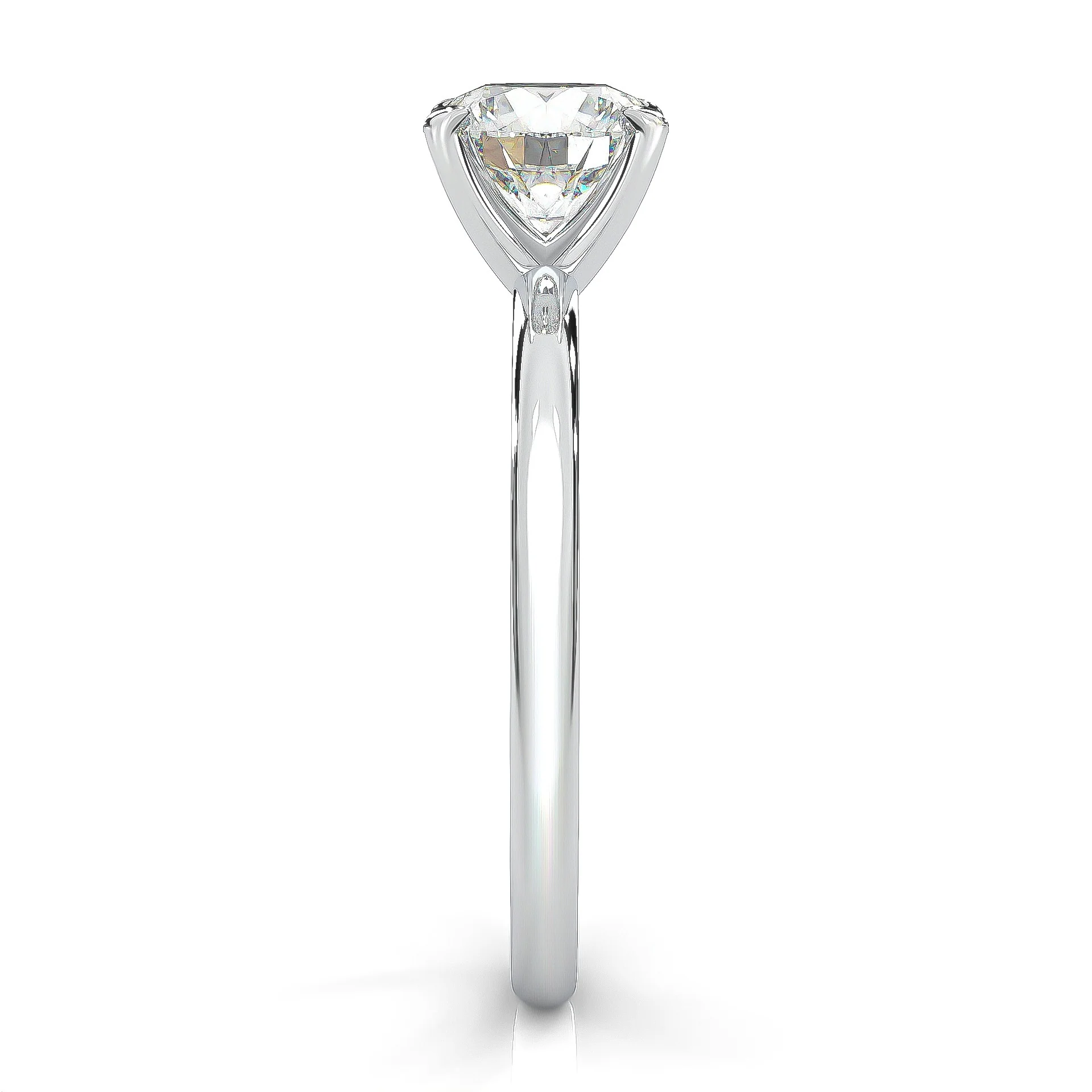 The Simple Love Moissanite Wedding Set (14k Solid Gold) - Image 6