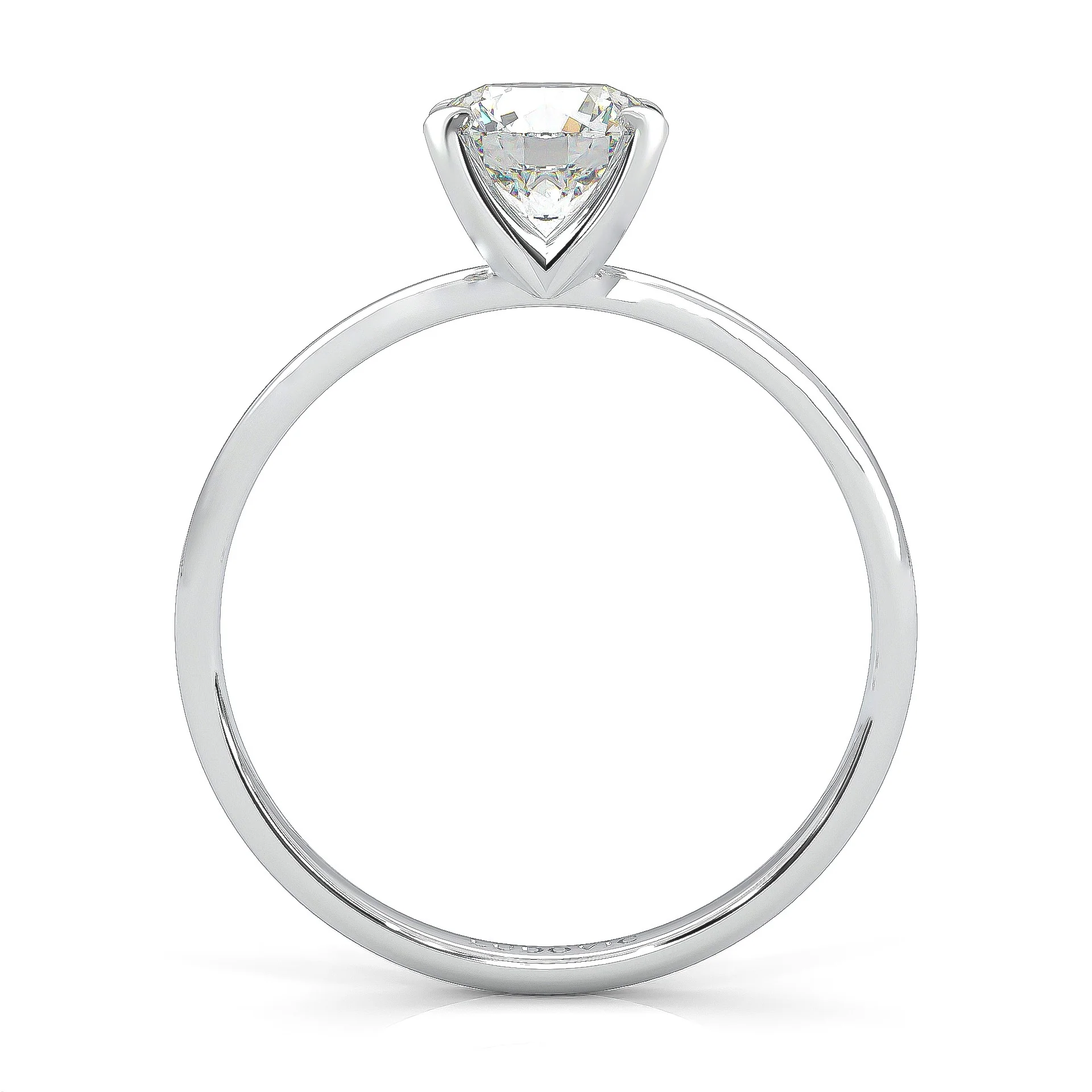 The Simple Love Moissanite Wedding Set (14k Solid Gold) - Image 8