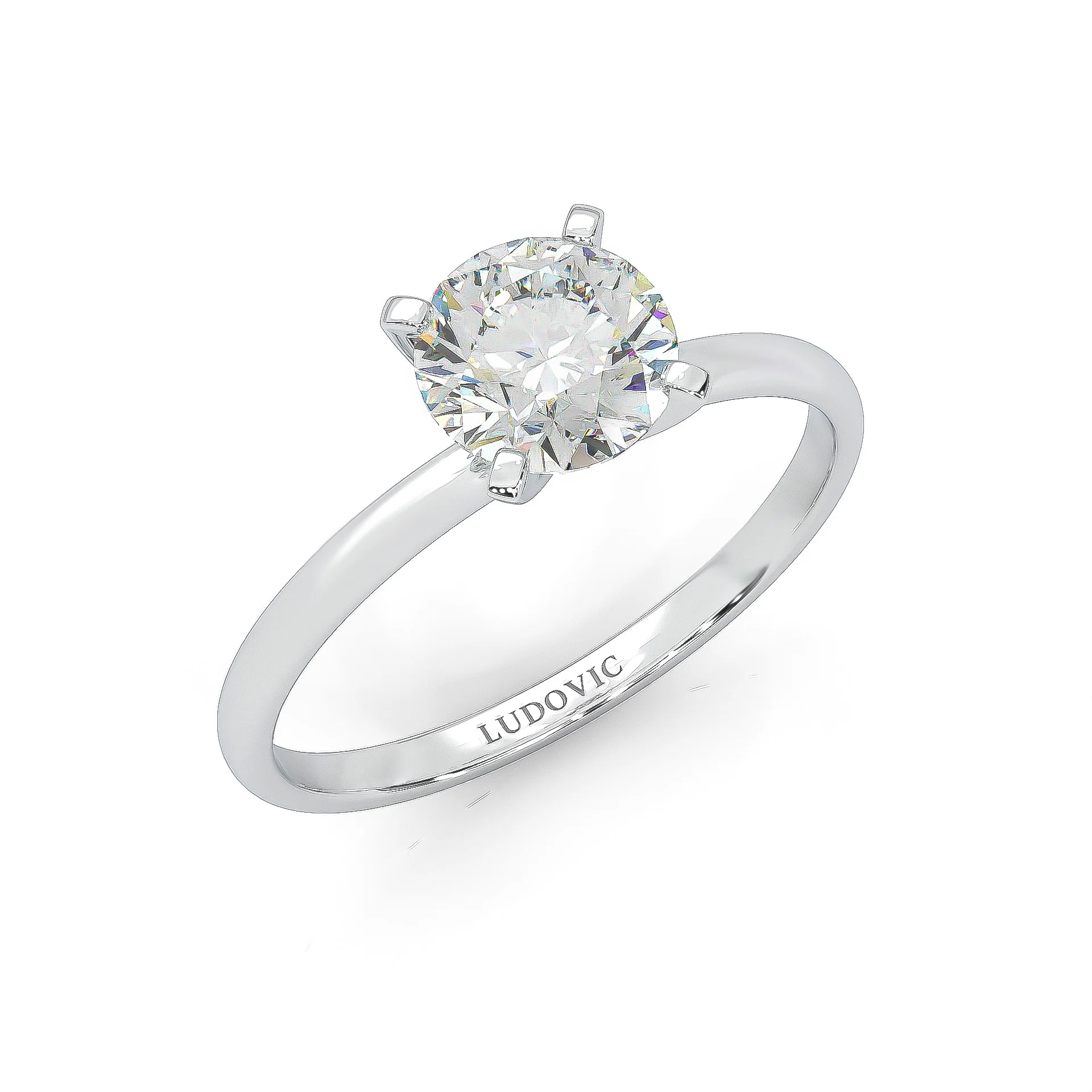 The Simple Love Moissanite Wedding Set (14k Solid Gold) - Image 9