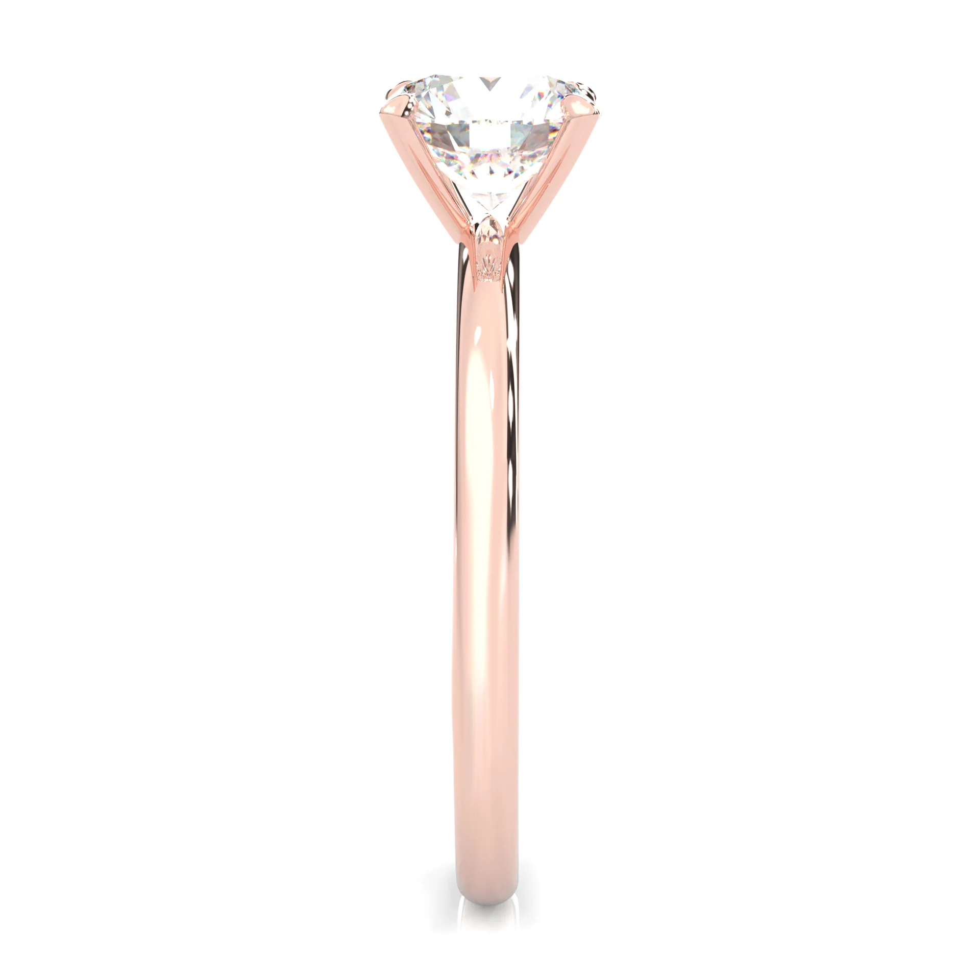 The Simple Love Moissanite Wedding Set ( Rose Gold ) - Image 5