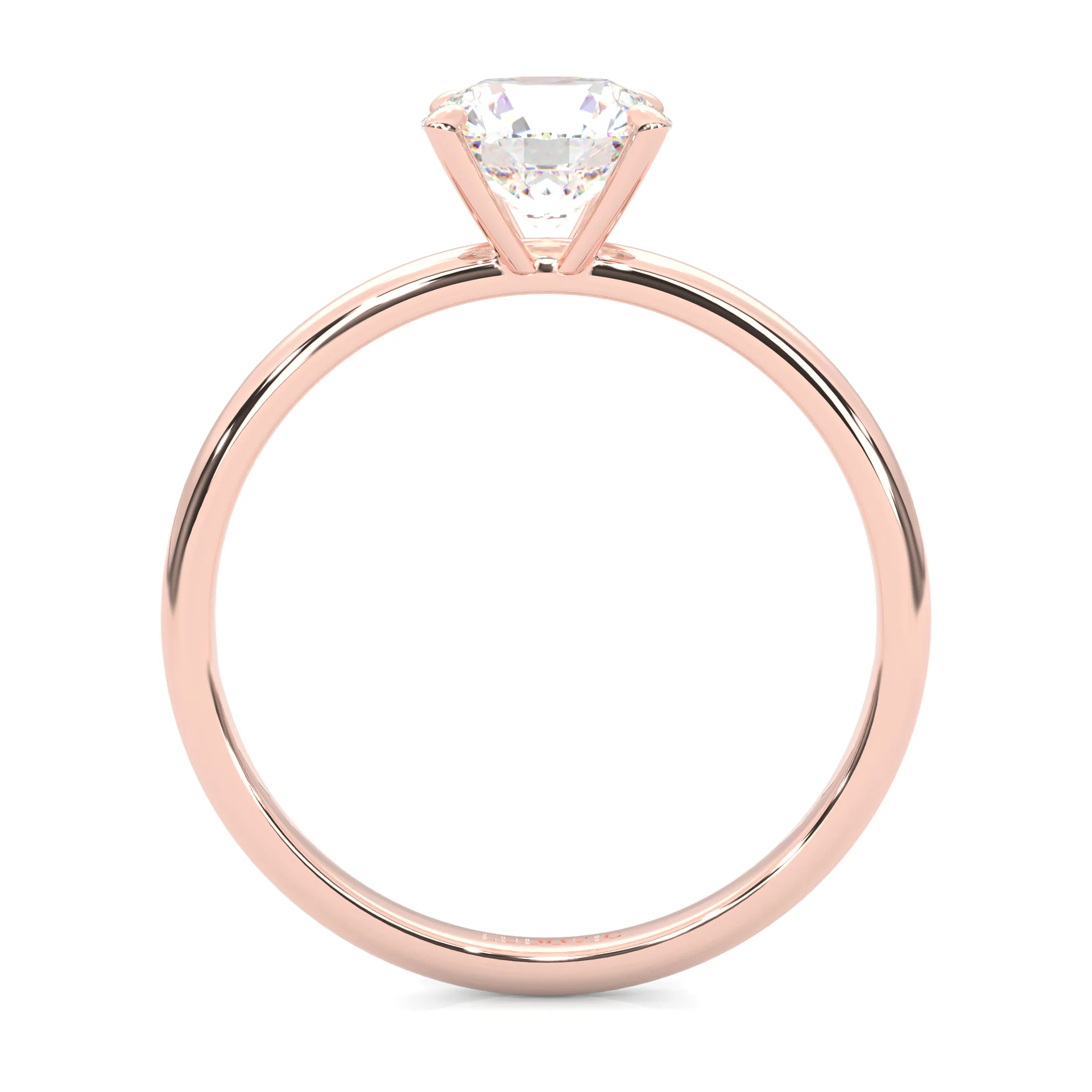 The Simple Love Moissanite Wedding Set ( Rose Gold ) - Image 7