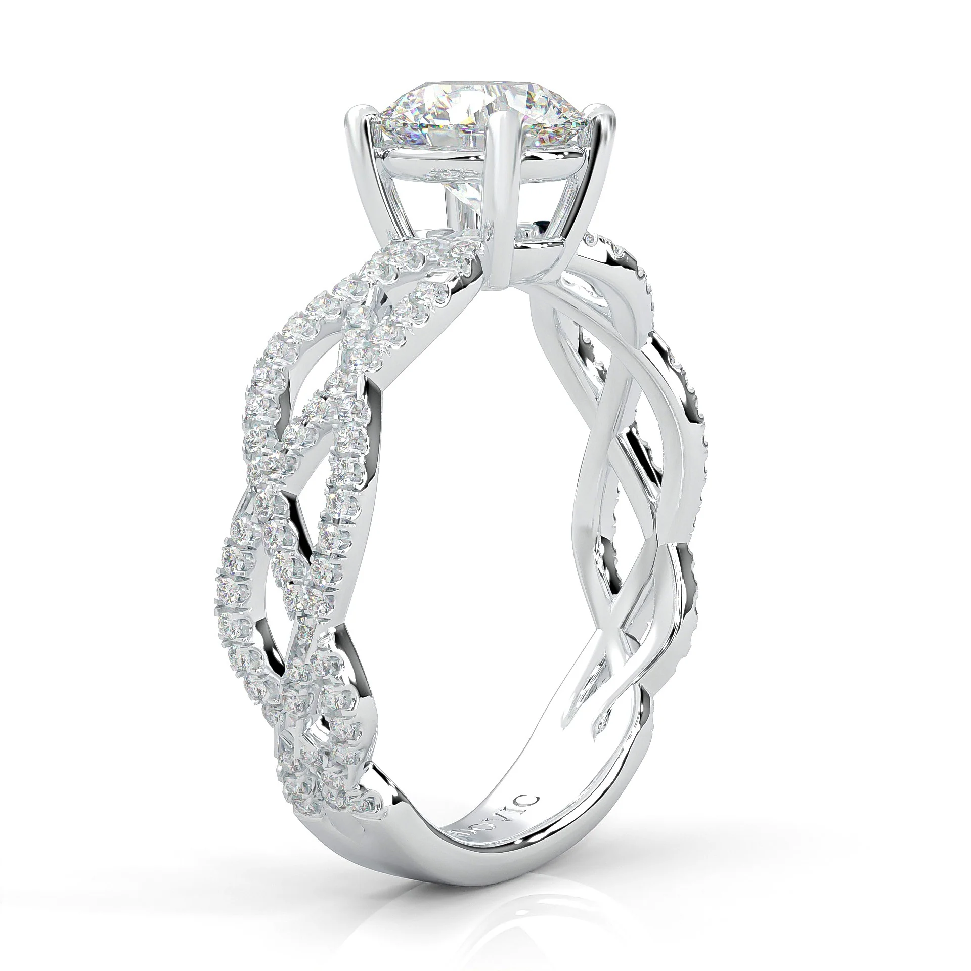 The Tempting Palm Moissanite Engagement Ring (14k Solid Gold) - Image 4