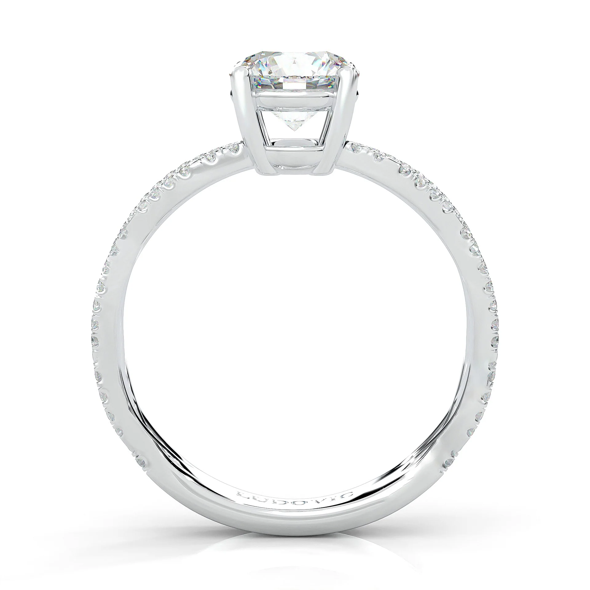 The Tempting Palm Moissanite Engagement Ring (14k Solid Gold) - Image 5