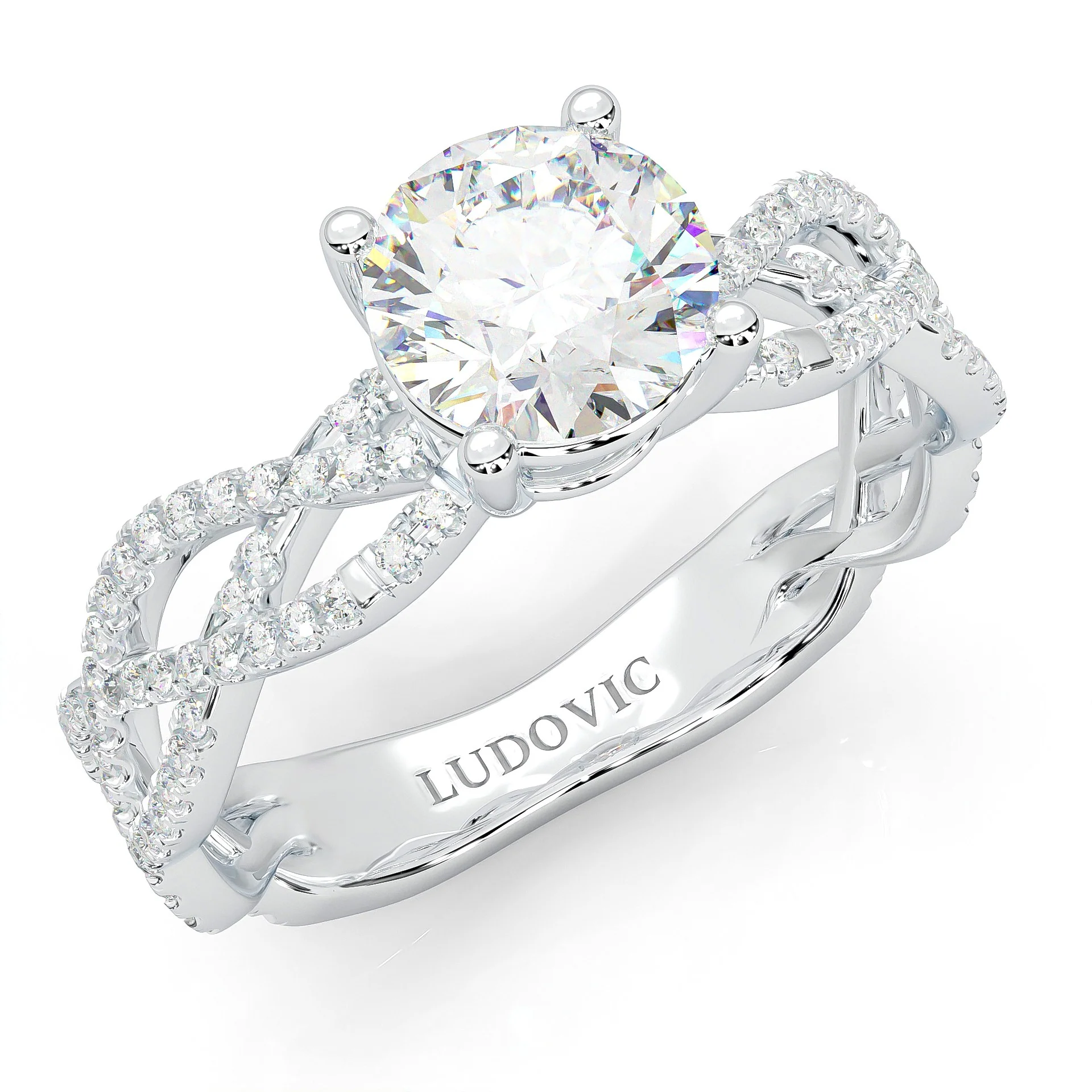 The Tempting Palm Moissanite Engagement Ring (14k Solid Gold) - Image 7
