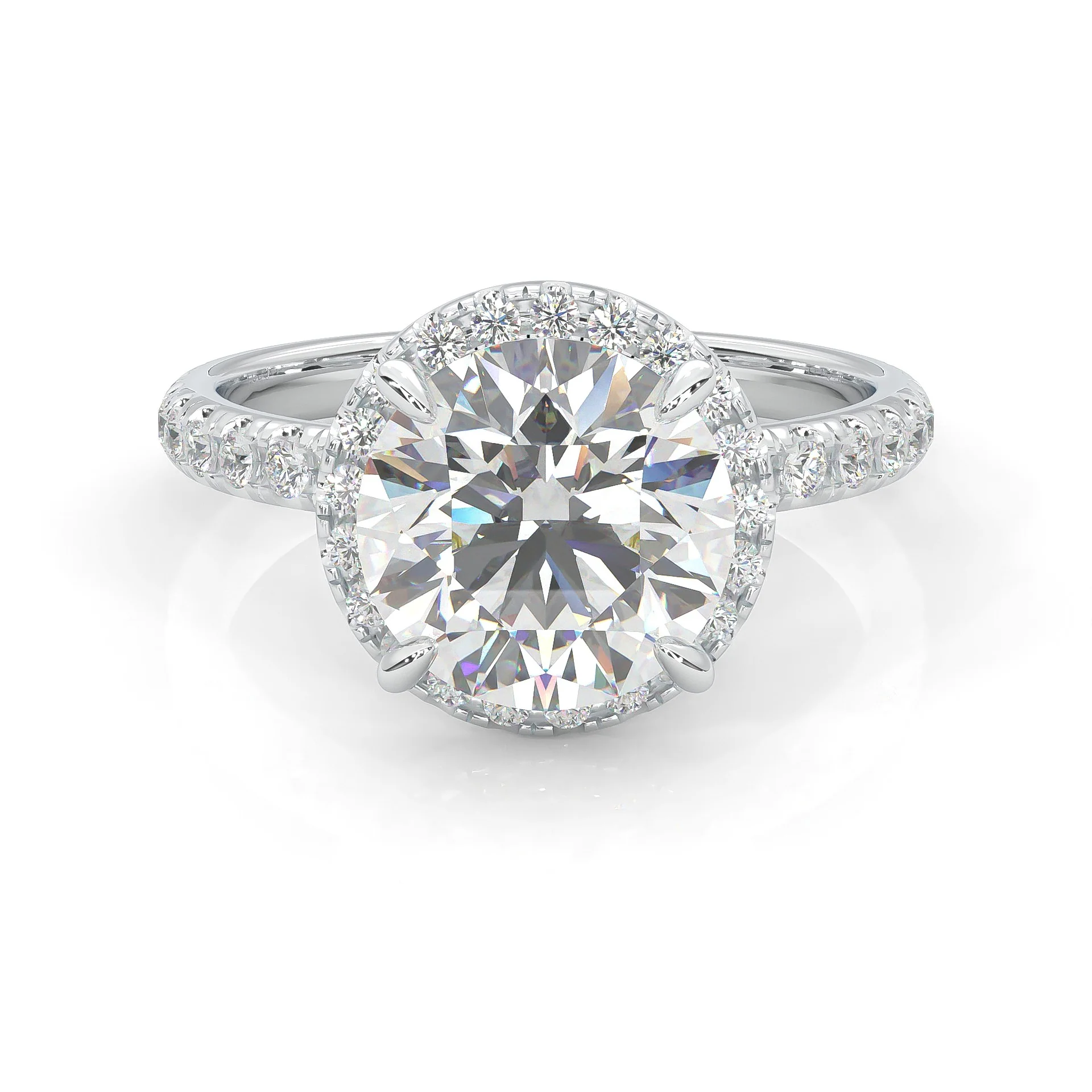 The Tender Riddle Moissanite Engagement Ring (14k Solid Gold)